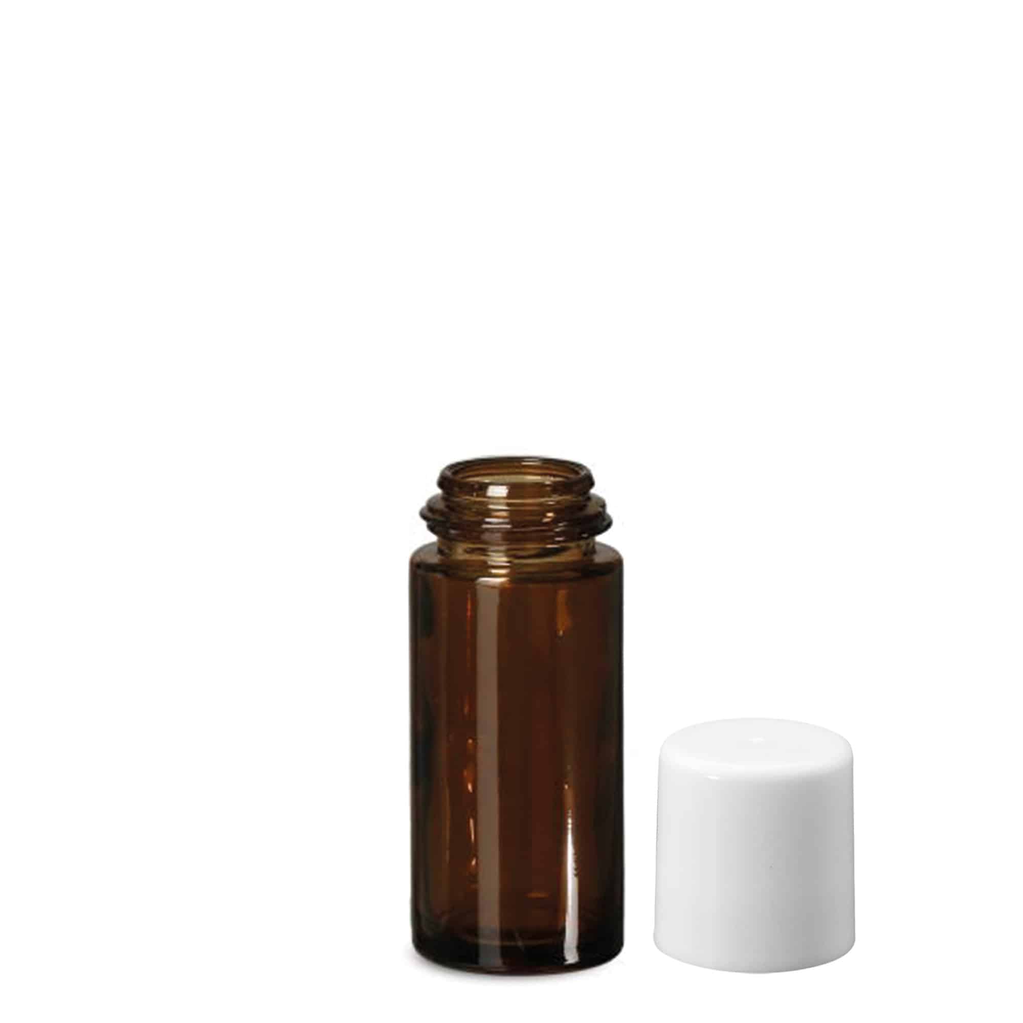 50 ml butelka roll-on, szkło, brązowa, wylot: zakrętka