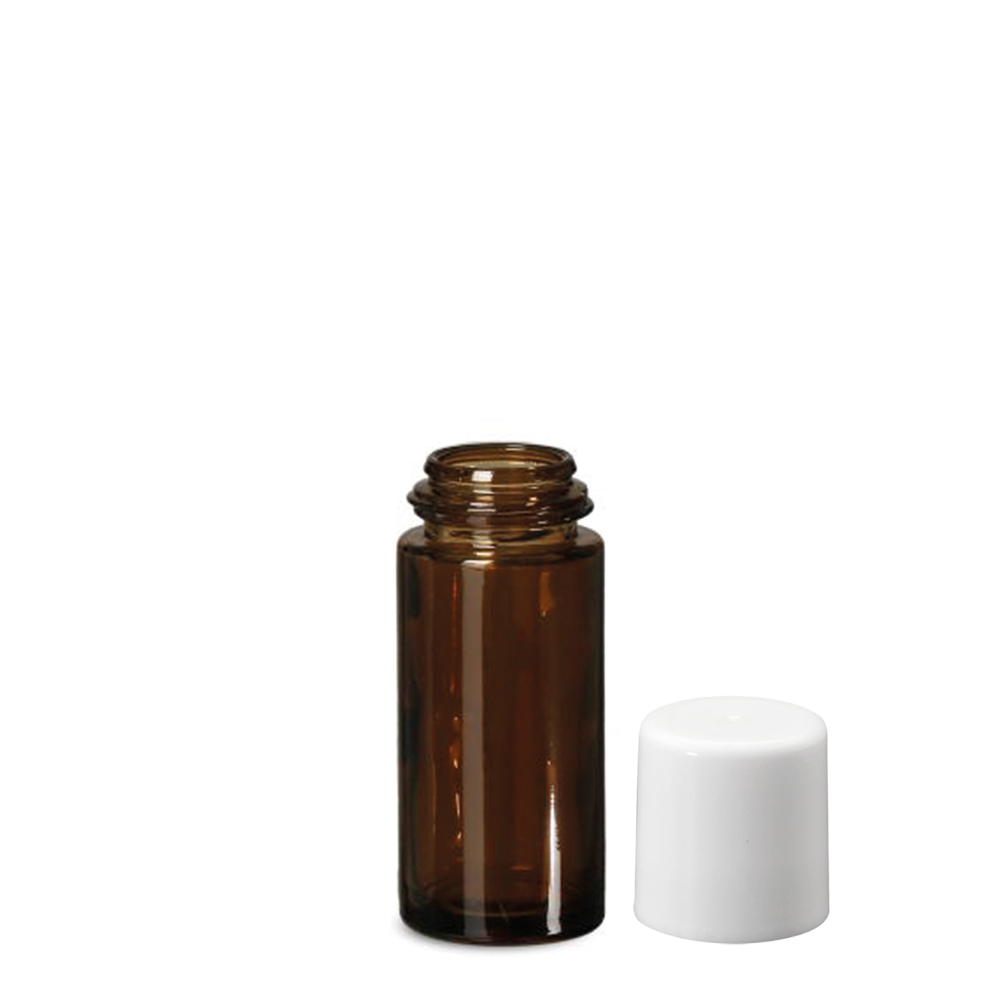 50 ml butelka roll-on, szkło, brązowa, wylot: zakrętka