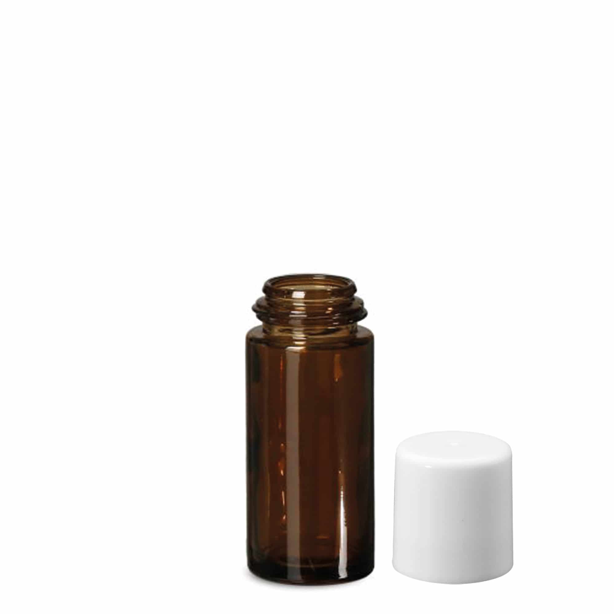 50 ml butelka roll-on, szkło, brązowa, wylot: zakrętka 50 ml butelka roll-on, szkło, brązowa, wylot: zakrętka