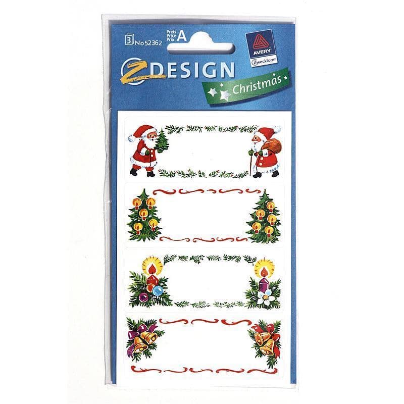 Etykiety do oznaczania 'Obrazki bożonarodzeniowe', papier, wielokolorowa
