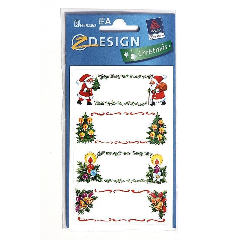 Zweckform Etykiety „Obrazy świąteczne”, papier, wielokolorowe