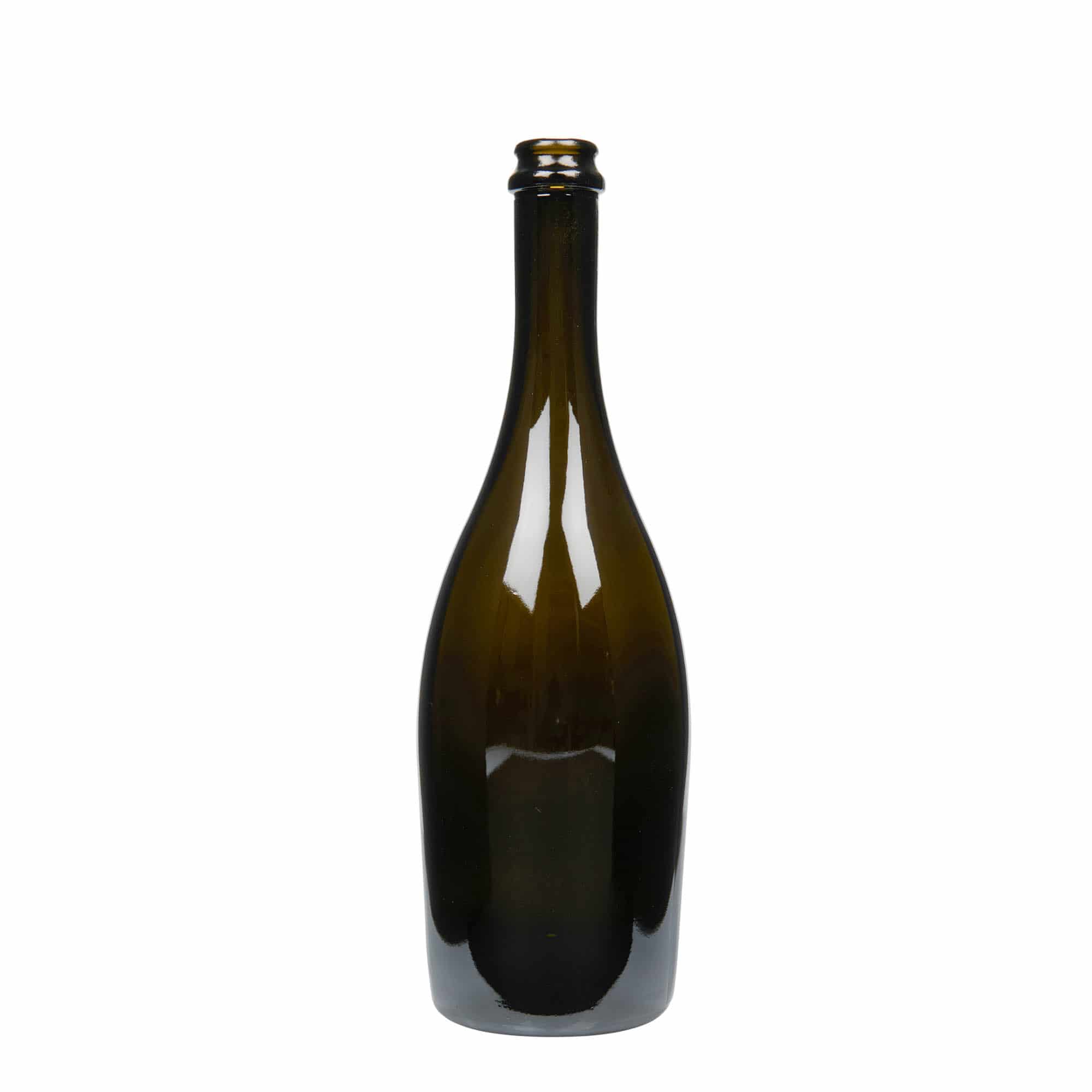 750 ml butelka do szampana 'Carmen', szkło, kolor zielony antyczny, zamknięcie: kapsel 750 ml butelka do szampana 'Carmen', szkło, kolor zielony antyczny, zamknięcie: kapsel