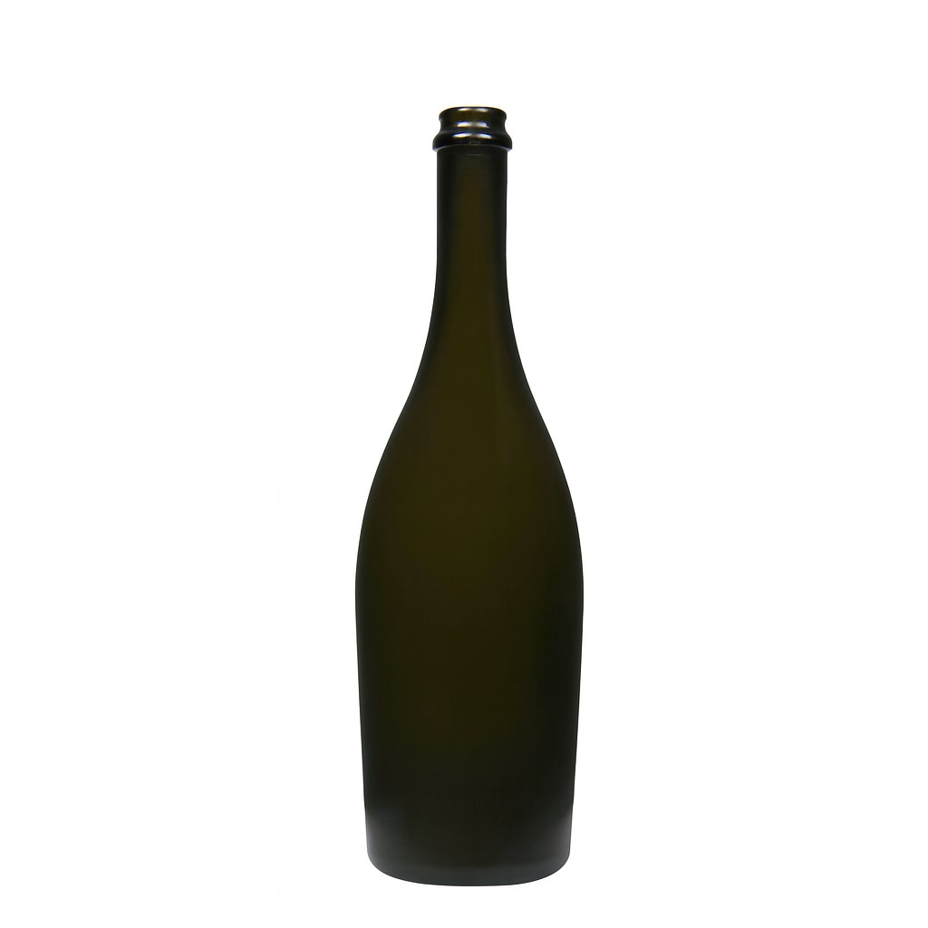 750 ml butelka szampana 'Carmen', szkło, antyczny zielony, szyjka: kapsel koronowy