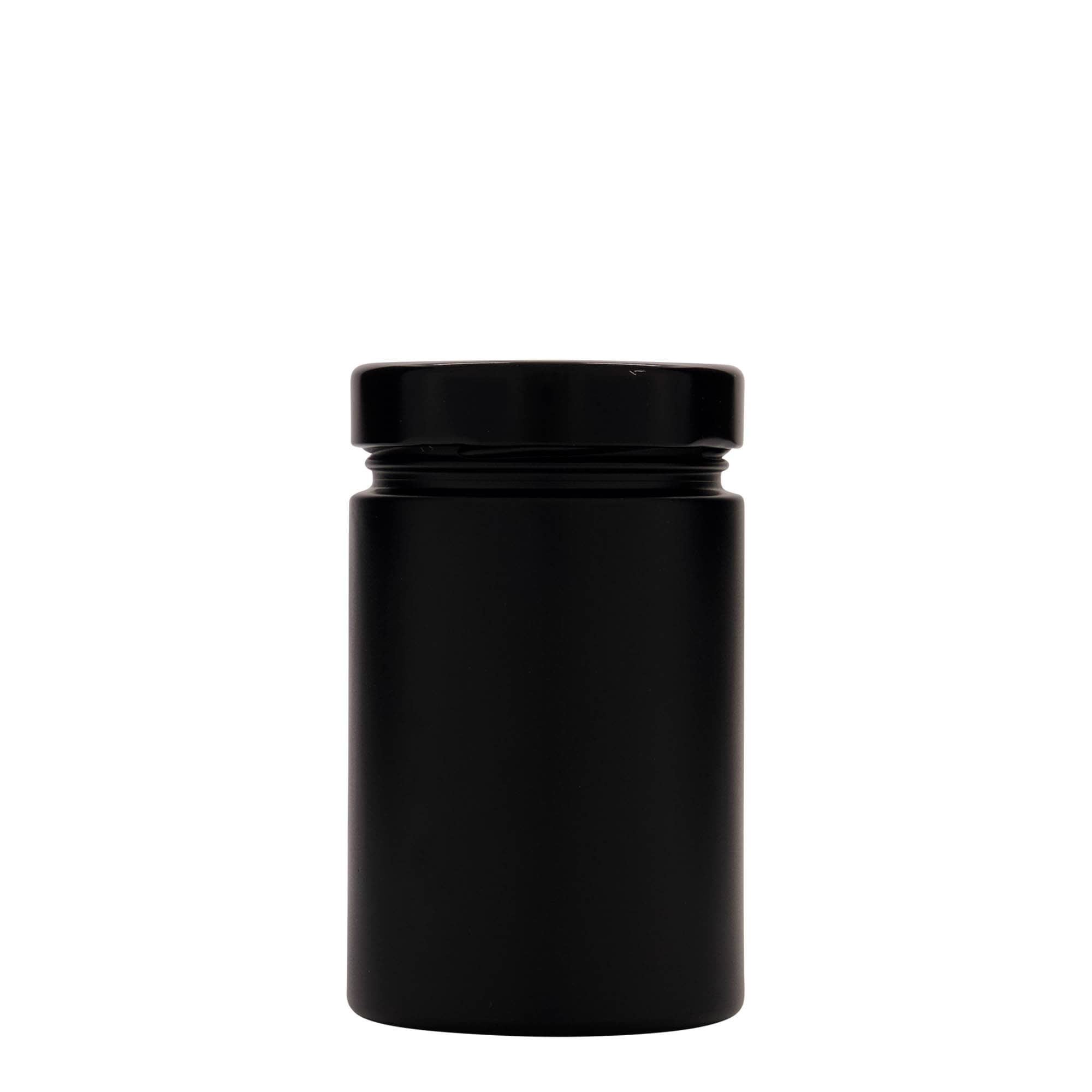 327 ml okrągłe szkło 'Aurora', czarne, otwór: Deep-Twist-Off (DTO 66)