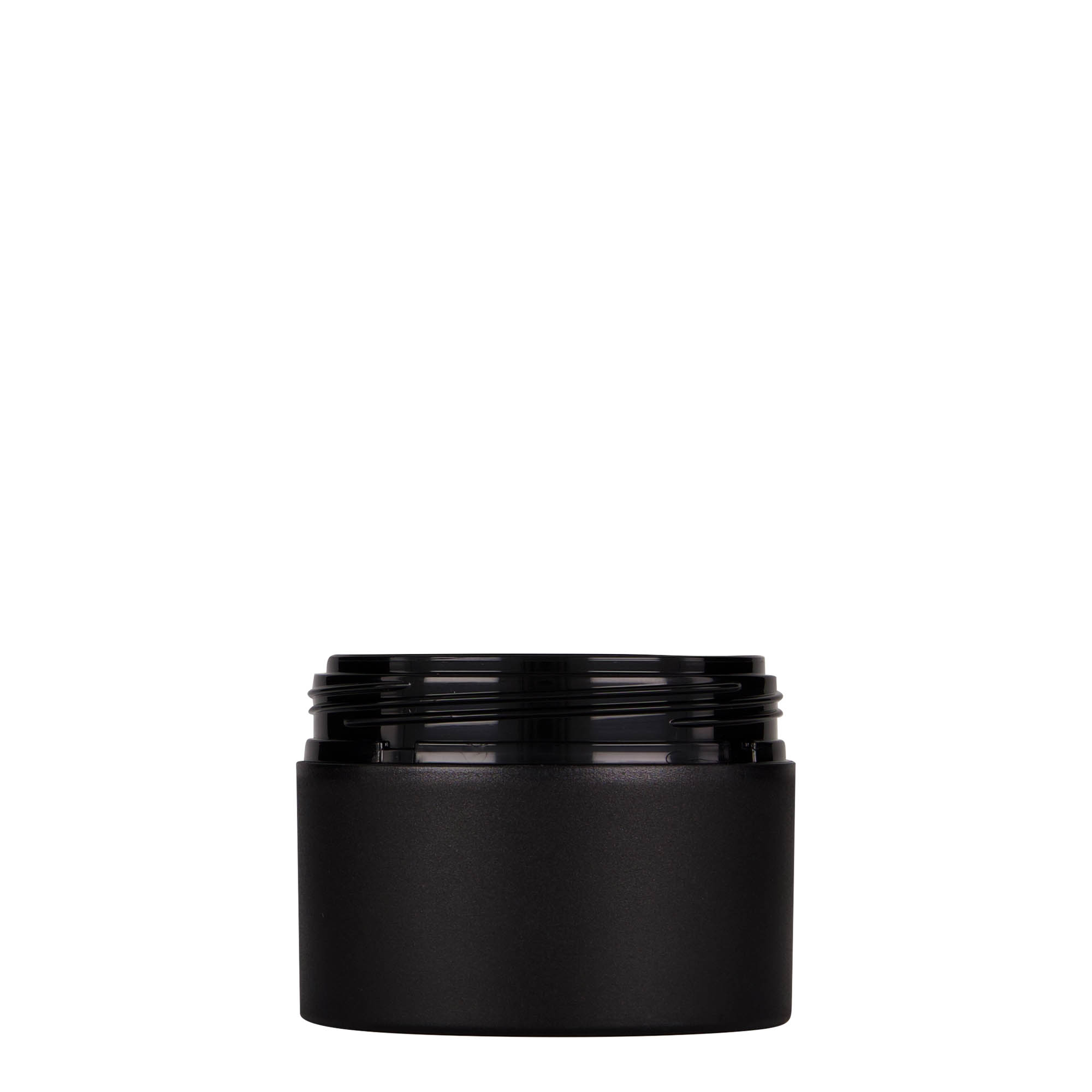 100 ml plastikowy pojemnik 'Antonella', PP, czarny, wylot: zakręcana pokrywka 100 ml plastikowy pojemnik 'Antonella', PP, czarny, wylot: zakręcana pokrywka