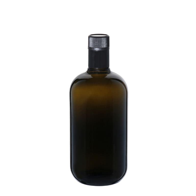 750 ml butelka na ocet/olej 'Biolio', szkło, antyczny zielony, wylot: DOP