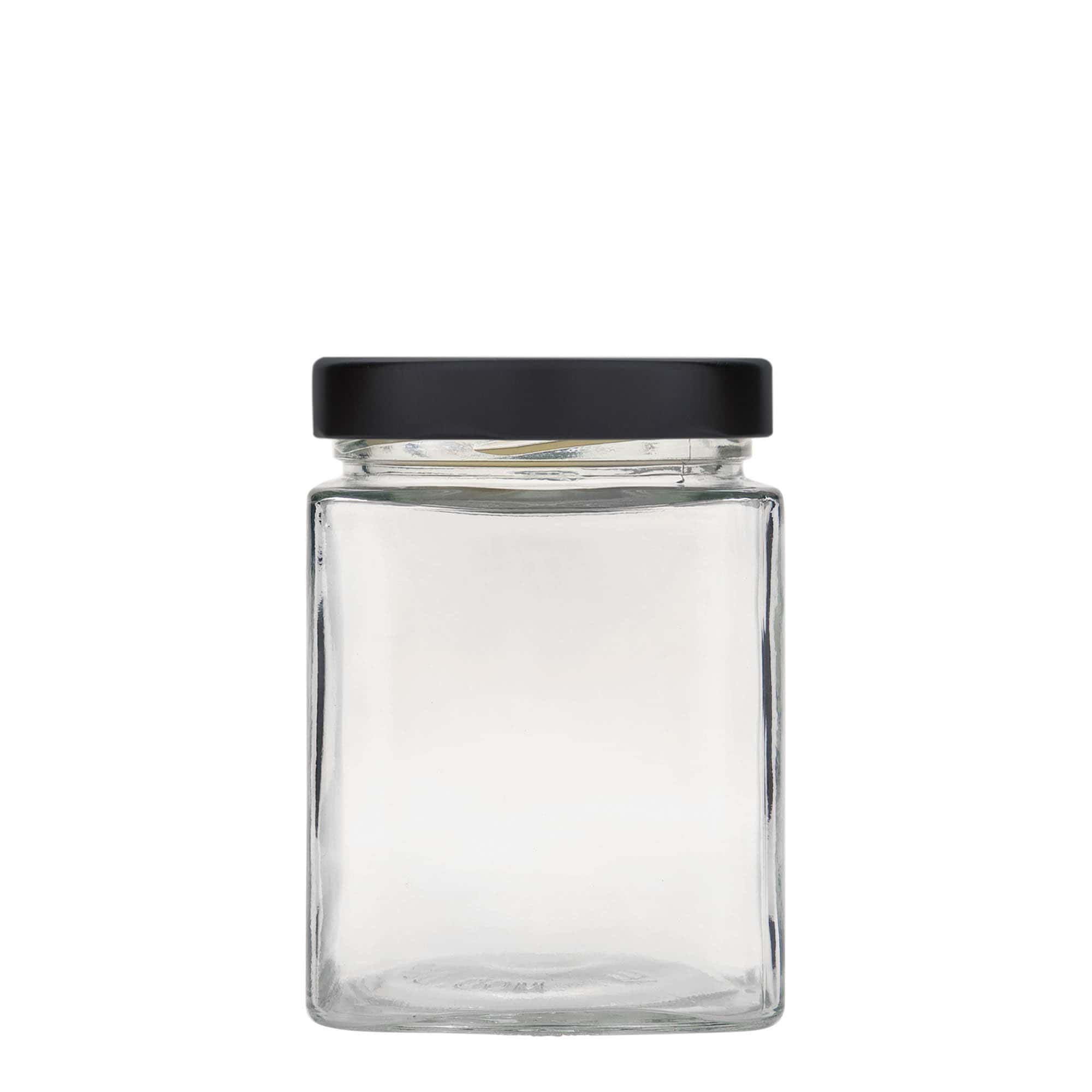 580 ml sześcienny słoik 'Ikarus', otwór: Deep-Twist-Off (DTO 82)