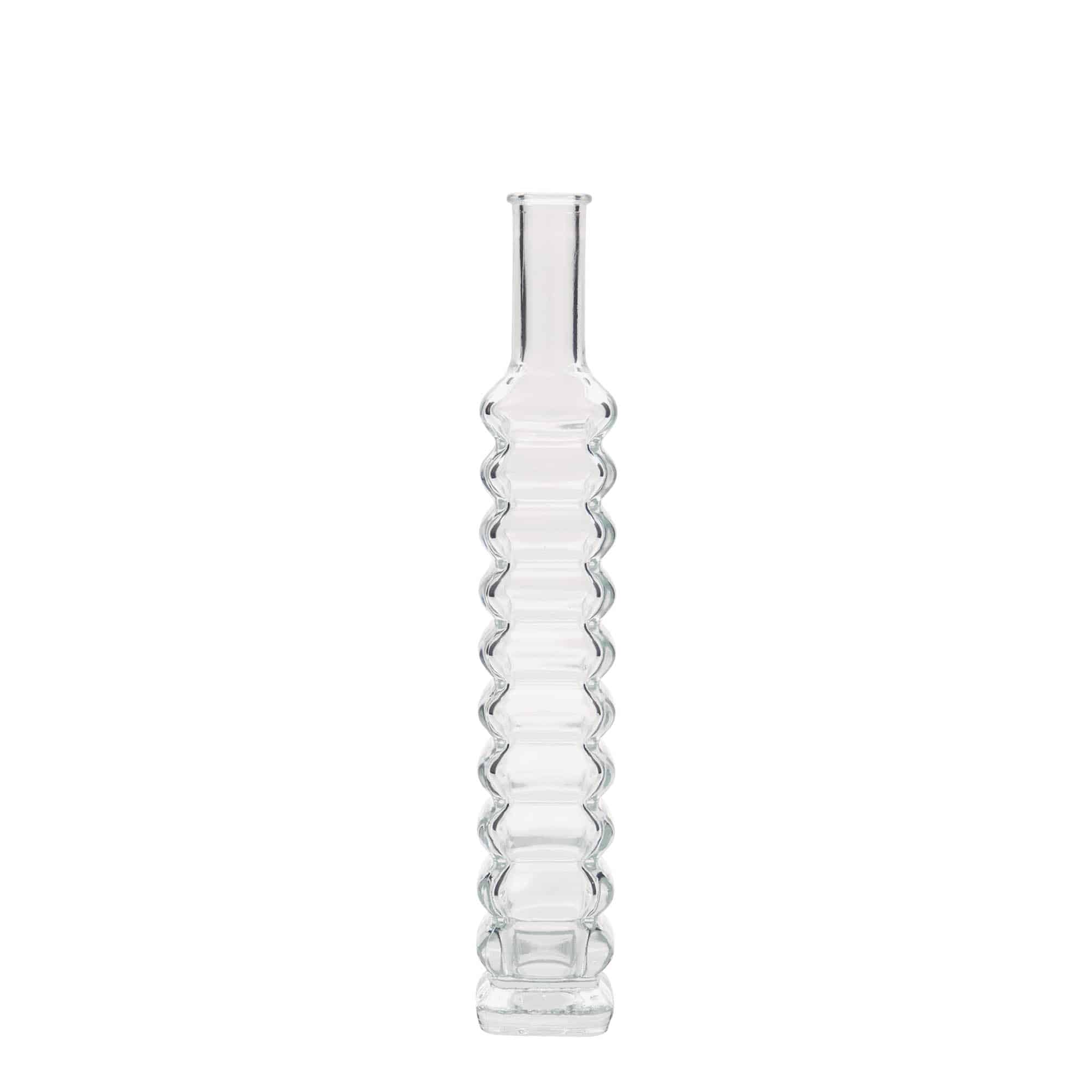 100 ml butelka szklana „Roma”, kwadratowa, szyjka: korek 100 ml butelka szklana „Roma”, kwadratowa, szyjka: korek