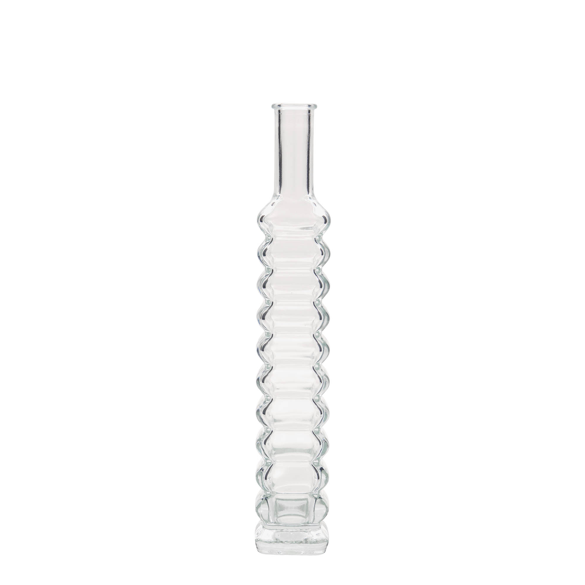 100 ml butelka szklana „Roma”, kwadratowa, szyjka: korek 100 ml butelka szklana „Roma”, kwadratowa, szyjka: korek
