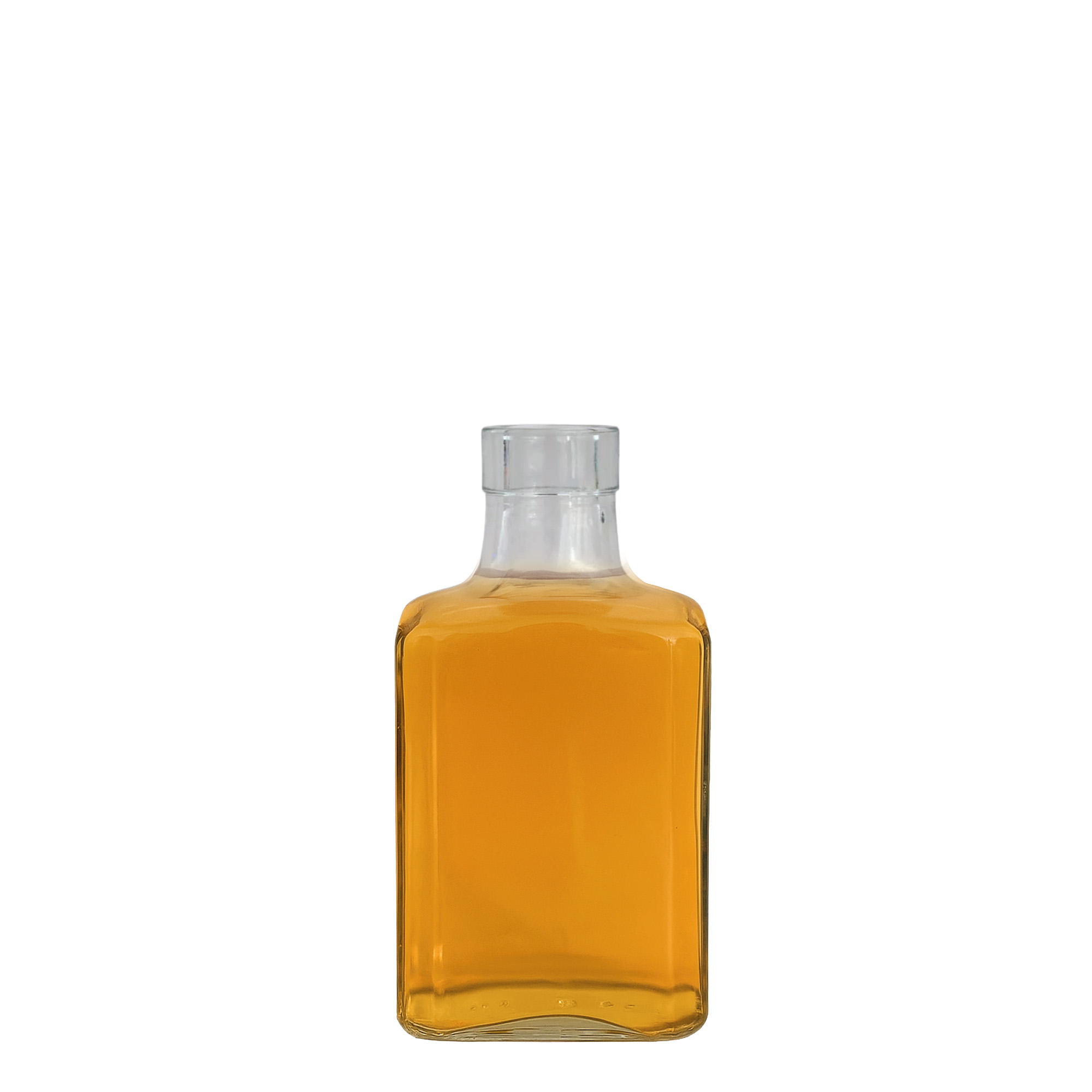 250 ml butelka szklana 'Decanter Quadro Oberband', kwadratowa, otwór: korek