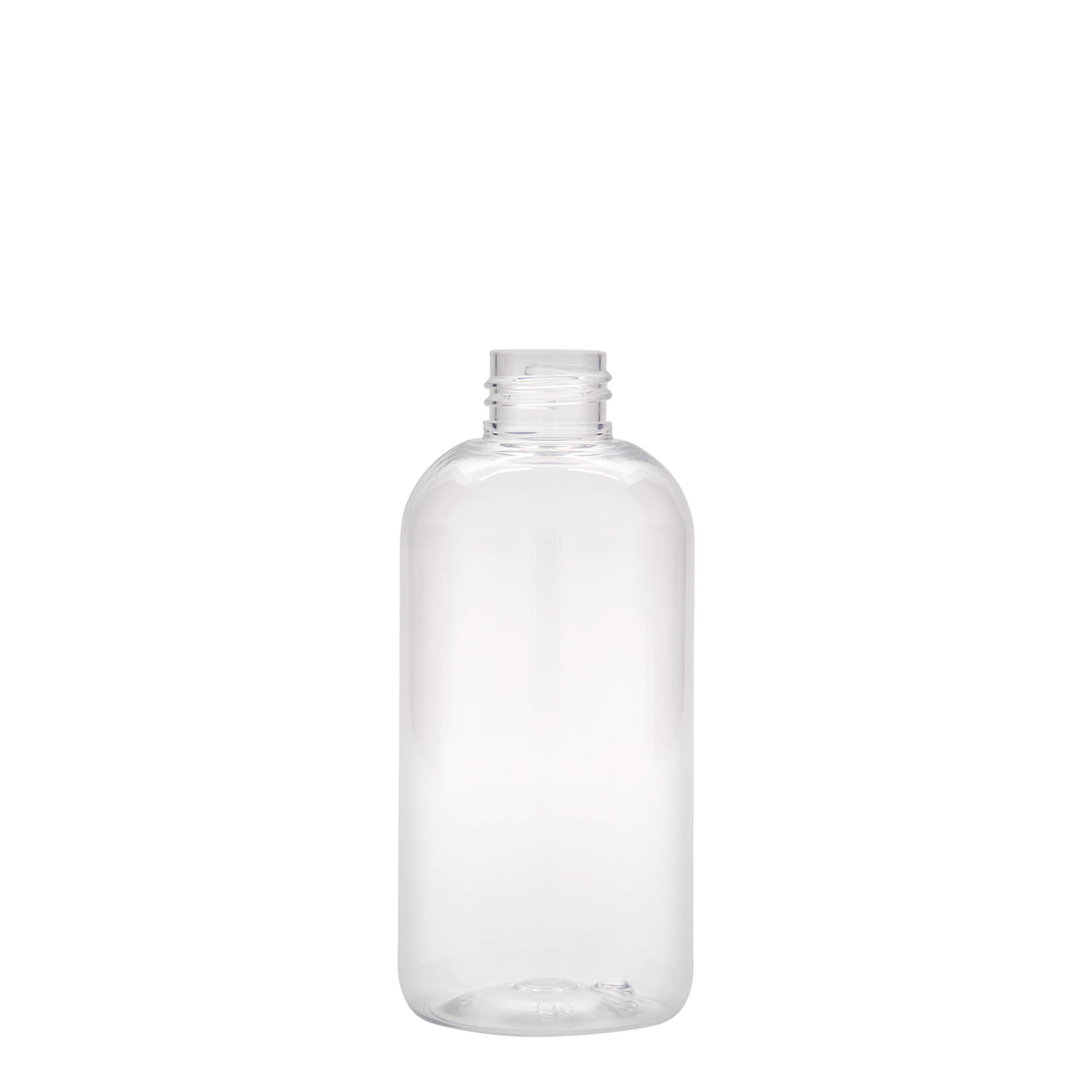 200 ml butelka PET „Boston”, tworzywo sztuczne, gwint: 24/410 200 ml butelka PET „Boston”, tworzywo sztuczne, gwint: 24/410
