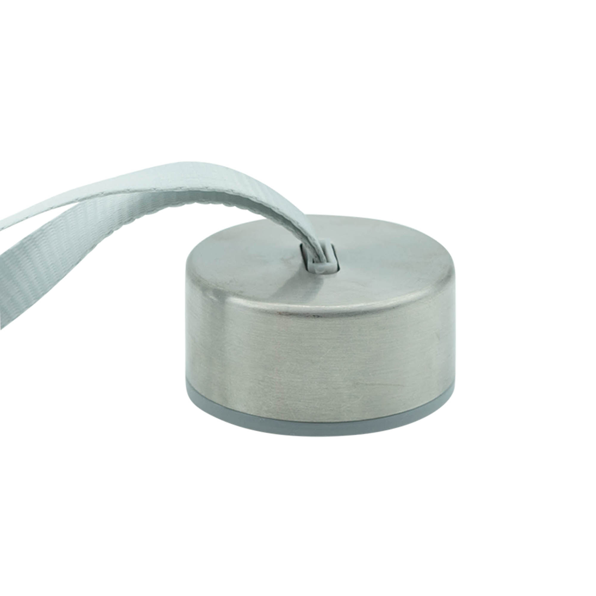 Zakrętka na śrubę 'Perseus' z paskiem, metal, srebrny Zakrętka na śrubę 'Perseus' z paskiem, metal, srebrny