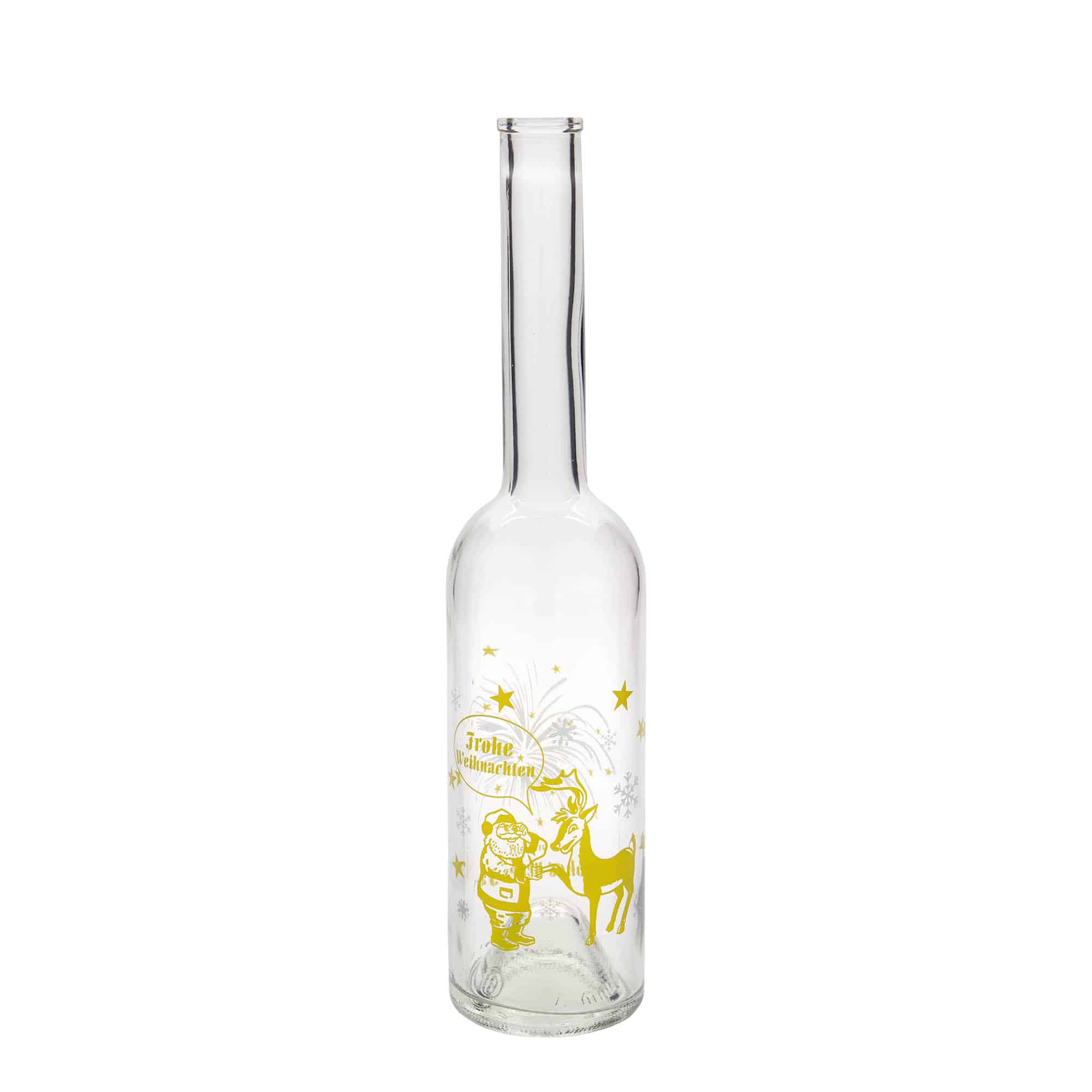 500 ml butelka szklana 'Opera', motyw: fajerwerki, szyjka: korek