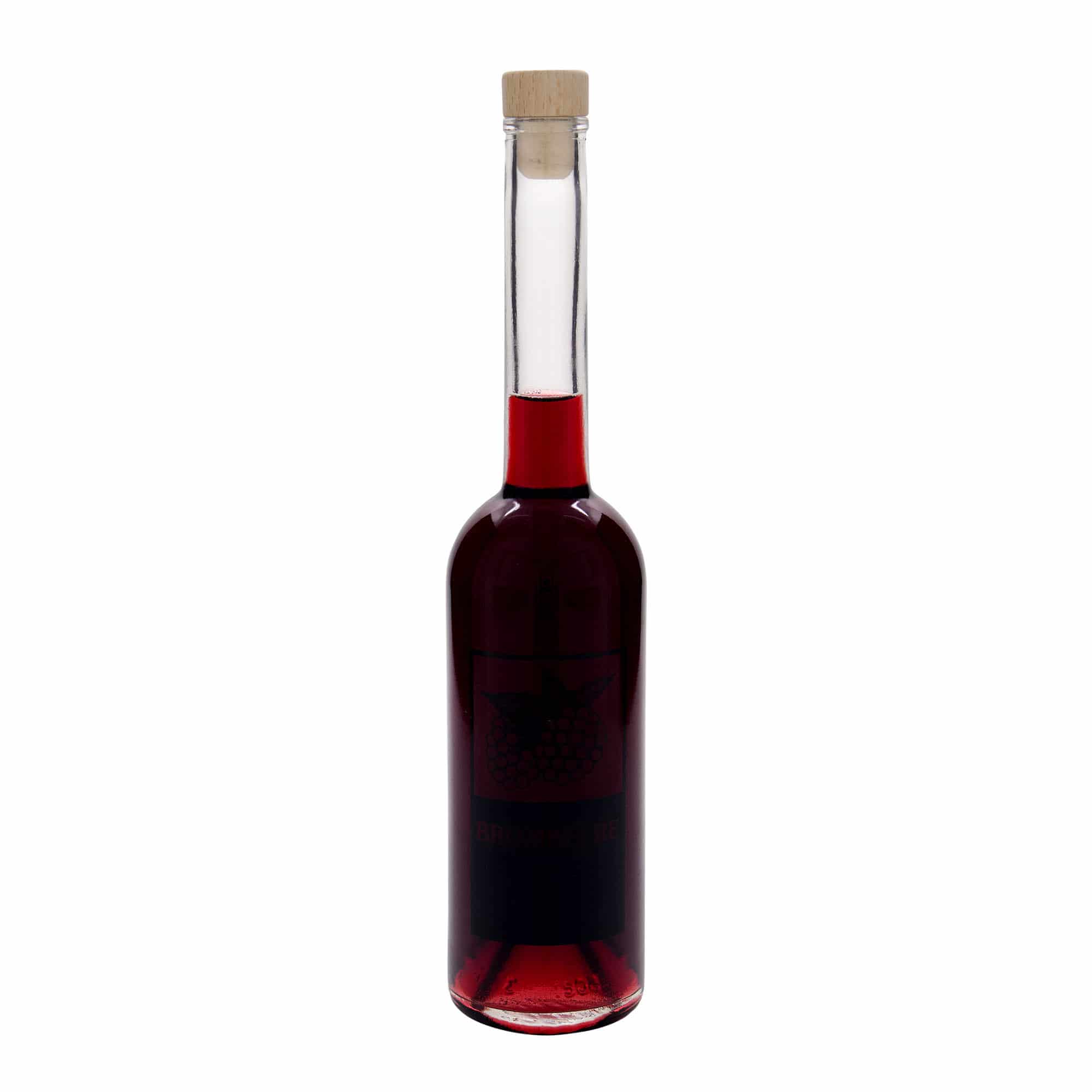 500 ml butelka szklana 'Opera', wzór: jeżyna, zamknięcie: korek