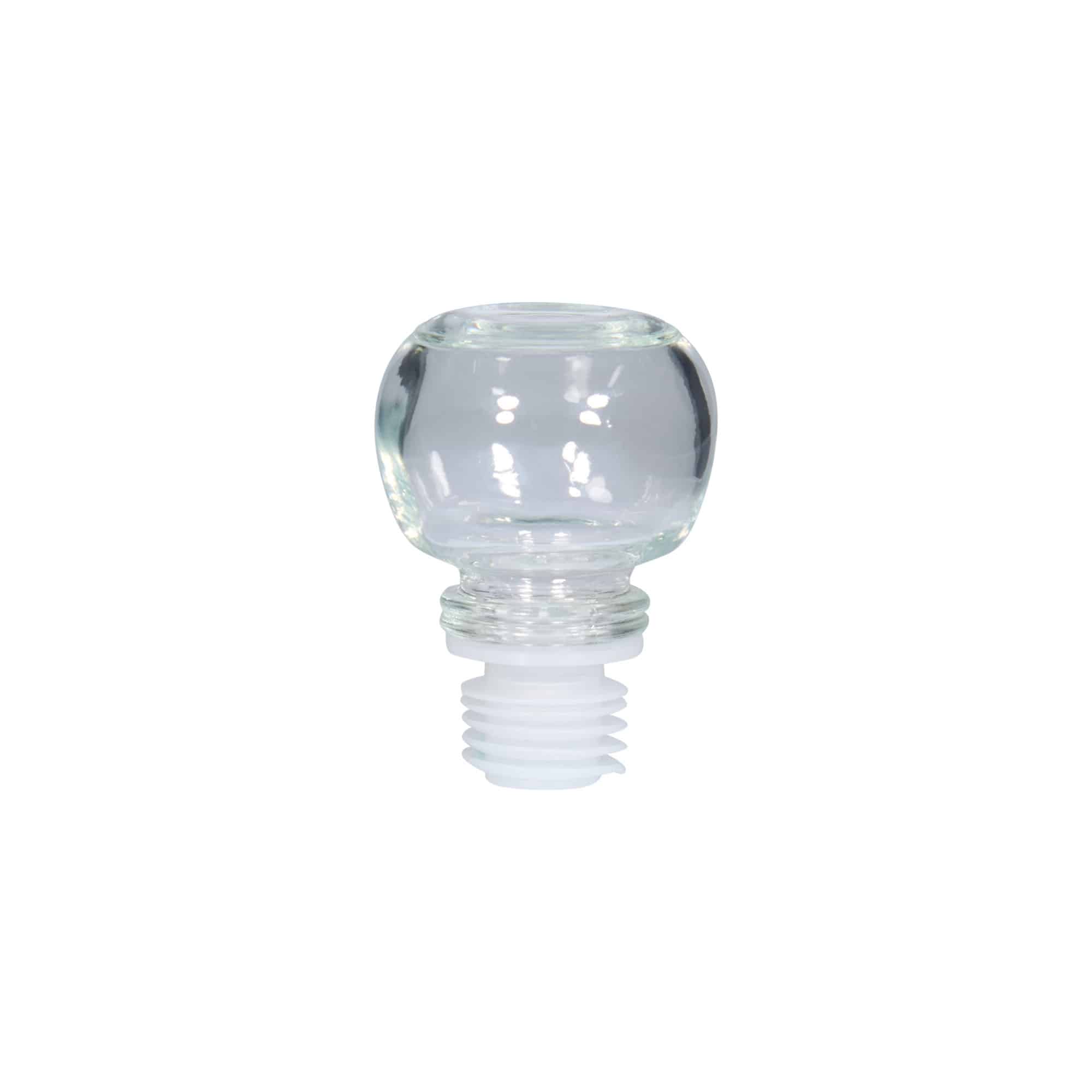 Korek z uchwytem 19 mm, szkło, do wlewu: korek