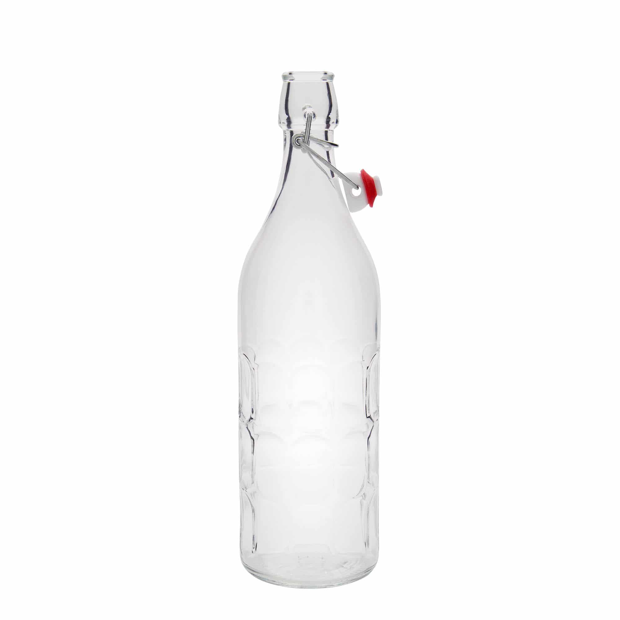 1000 ml butelka szklana do maraski, zamknięcie: Zamknięcie pałąkowe