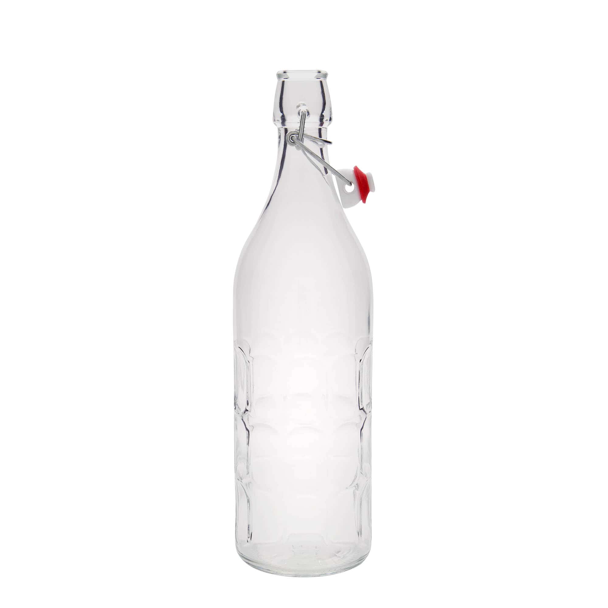 1.000 ml butelka szklana Moresca, otwór: zamknięcie na klamrę