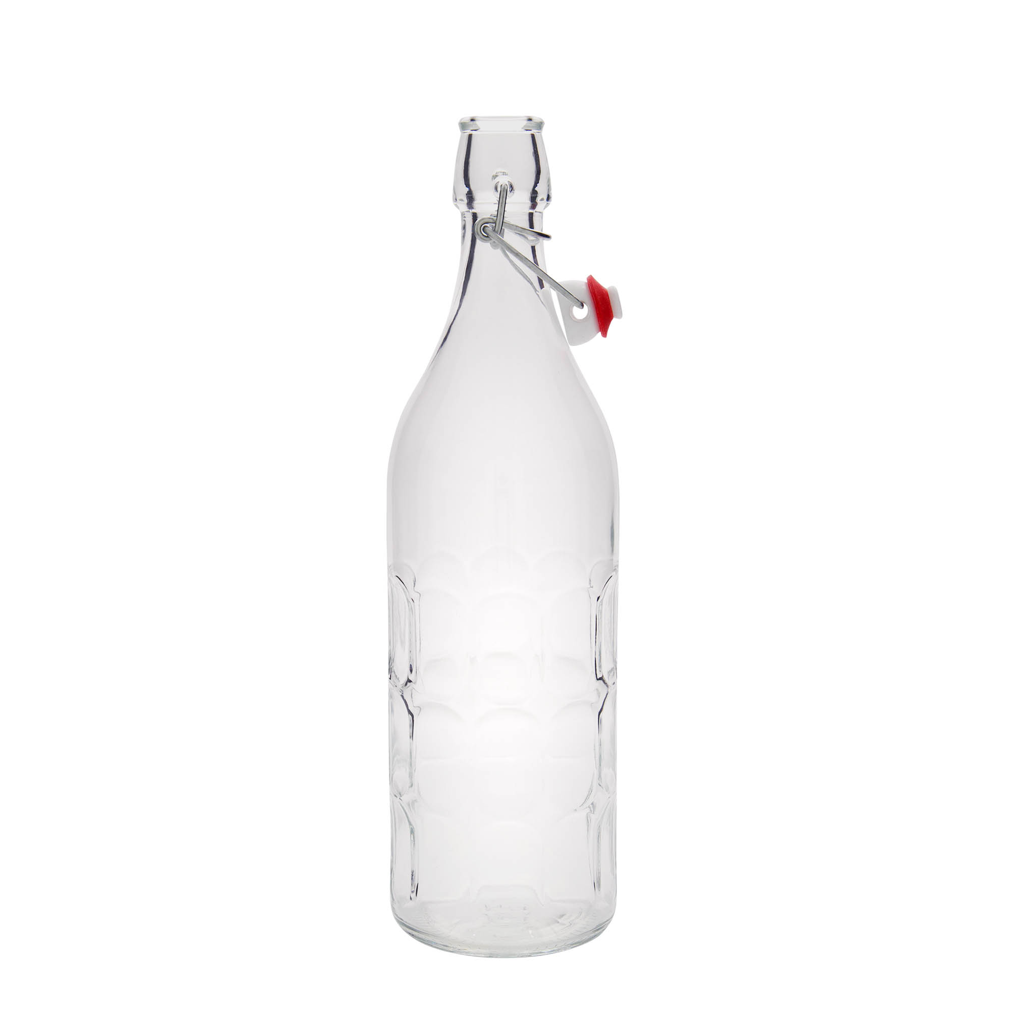 1.000 ml butelka szklana Moresca, otwór: zamknięcie na klamrę