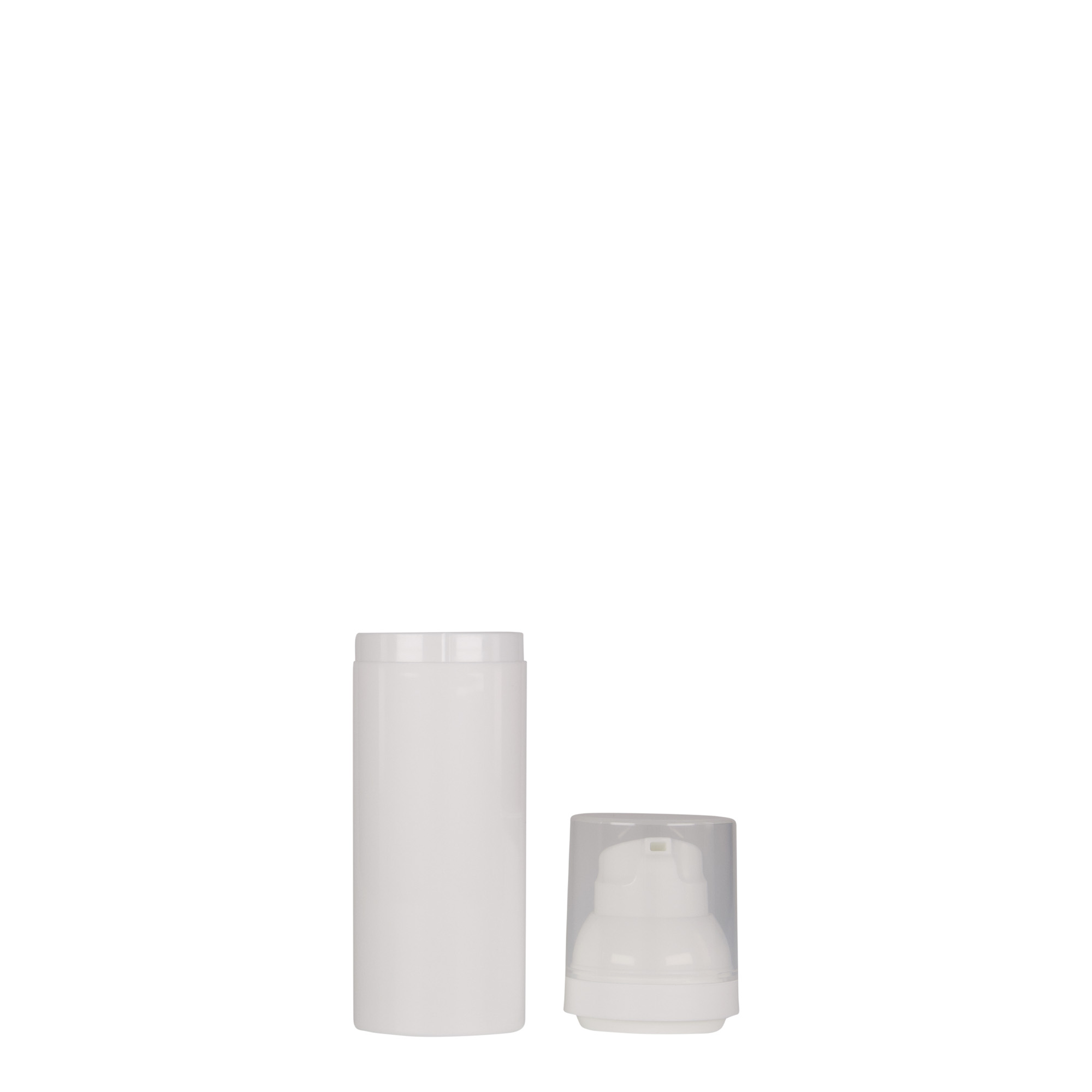 50 ml dozownik beztlenowy 'Mezzo', tworzywo sztuczne PP, biały 50 ml dozownik beztlenowy 'Mezzo', tworzywo sztuczne PP, biały