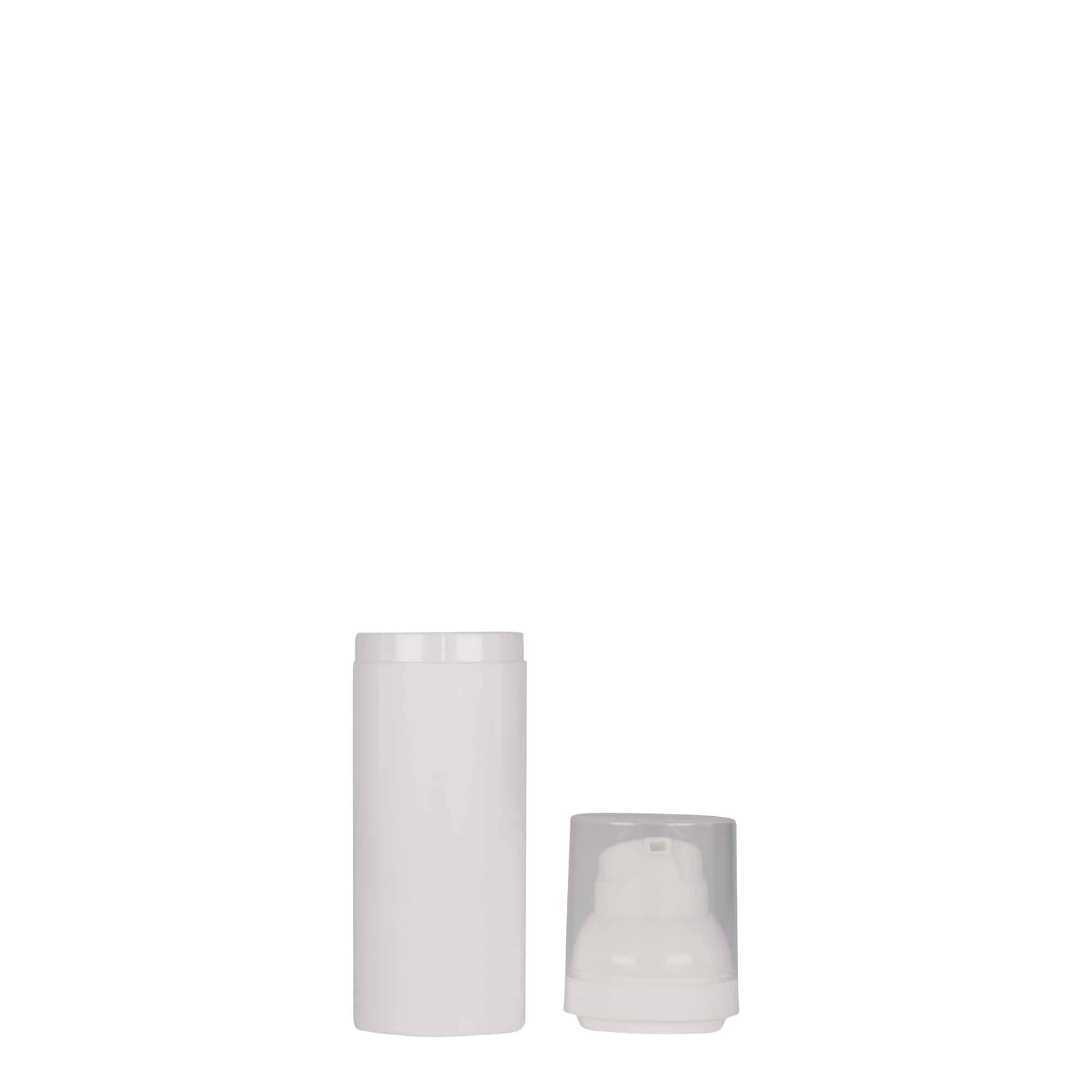 50 ml dozownik beztlenowy 'Mezzo', tworzywo sztuczne PP, biały