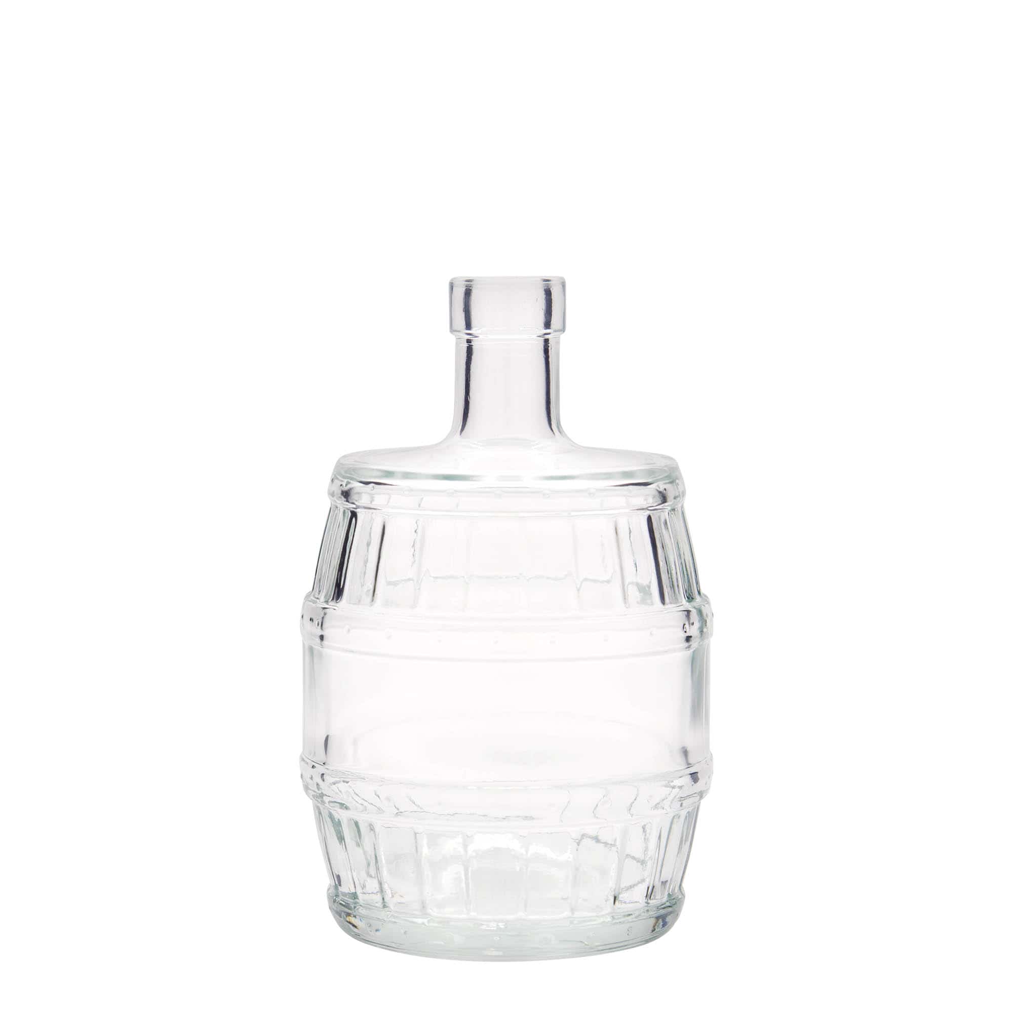 500 ml butelka szklana „beczka”, otwór: korek 500 ml butelka szklana „beczka”, otwór: korek
