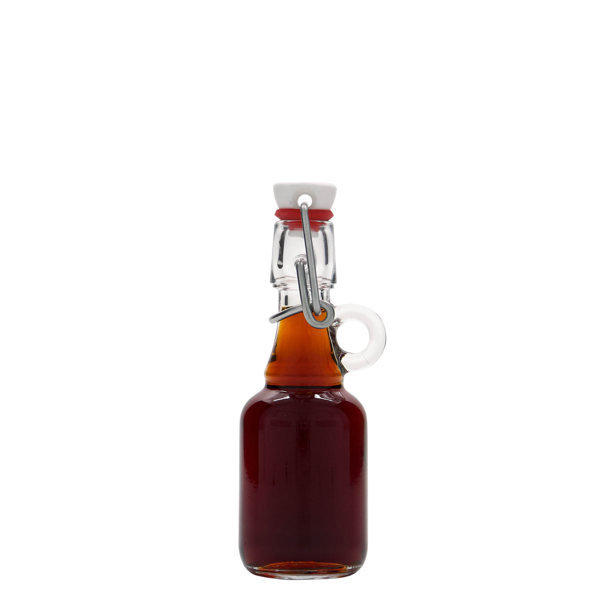 40 ml butelka szklana 'Santos', szyjka: zamknięcie na klamrę