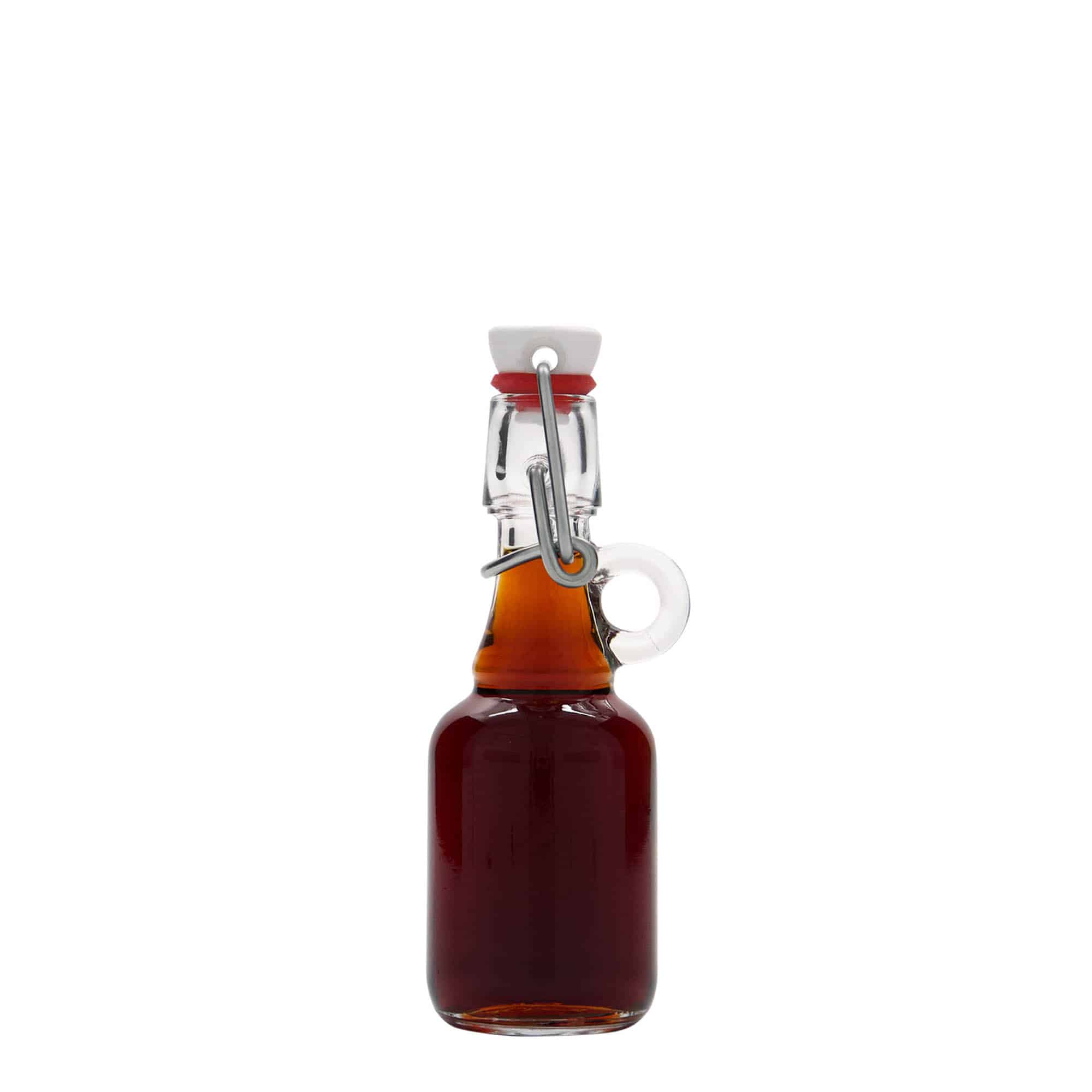 40 ml butelka szklana 'Santos', szyjka: zamknięcie na klamrę