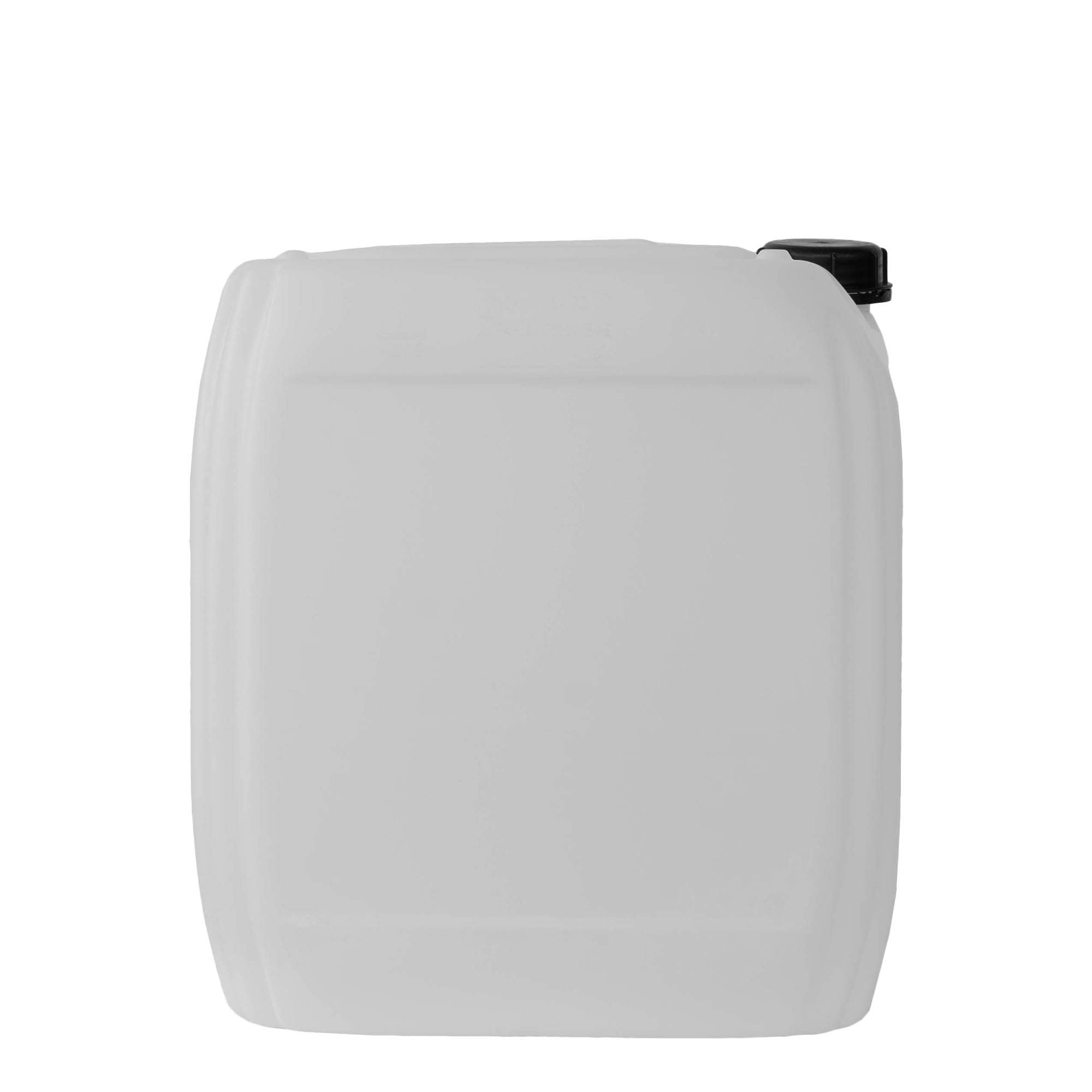 25 l kanister, prostokątny, tworzywo HDPE, naturalny, wylot: ND 60