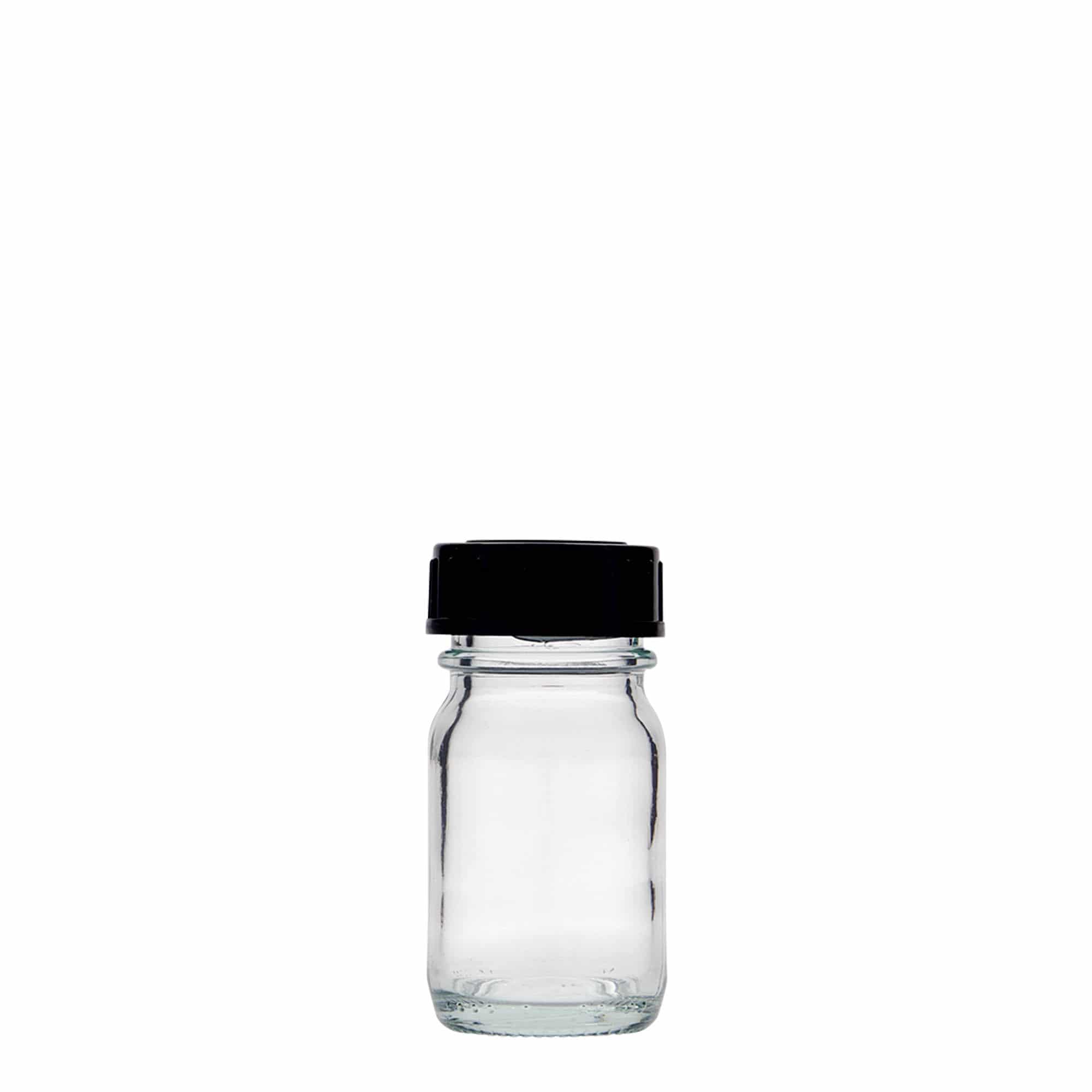 30 ml szerokootworowy słoik, otwór: DIN 32
