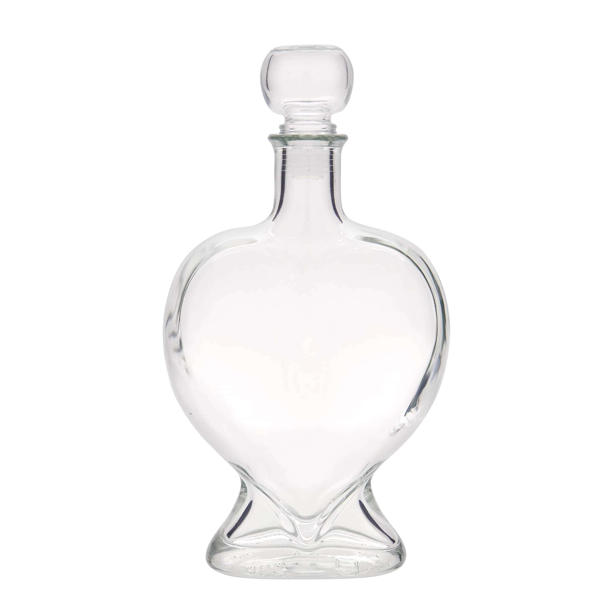 500 ml butelka szklana „Serce”, wylot: korek