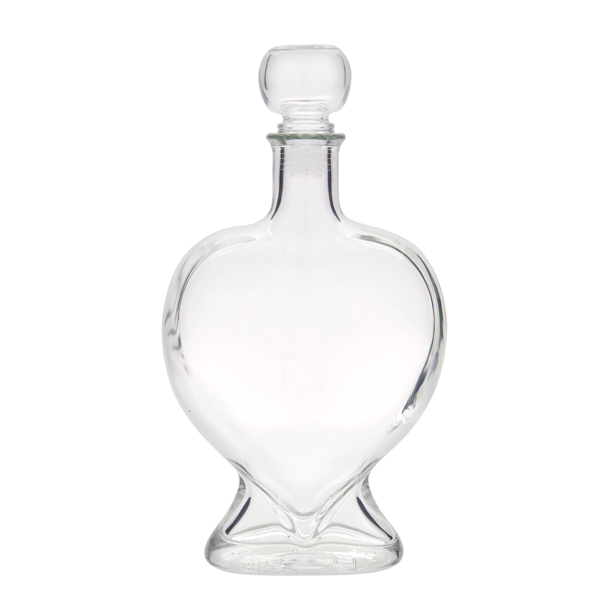 500 ml butelka szklana „Serce”, wylot: korek 500 ml butelka szklana „Serce”, wylot: korek