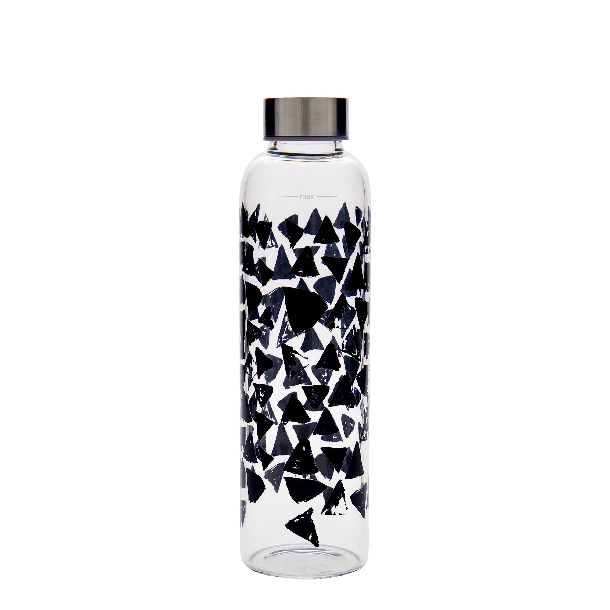 Butelka do picia 500 ml 'Perseus - Czarne Trójkąty', otwór: zakrętka na gwint Butelka do picia 500 ml 'Perseus - Czarne Trójkąty', otwór: zakrętka na gwint