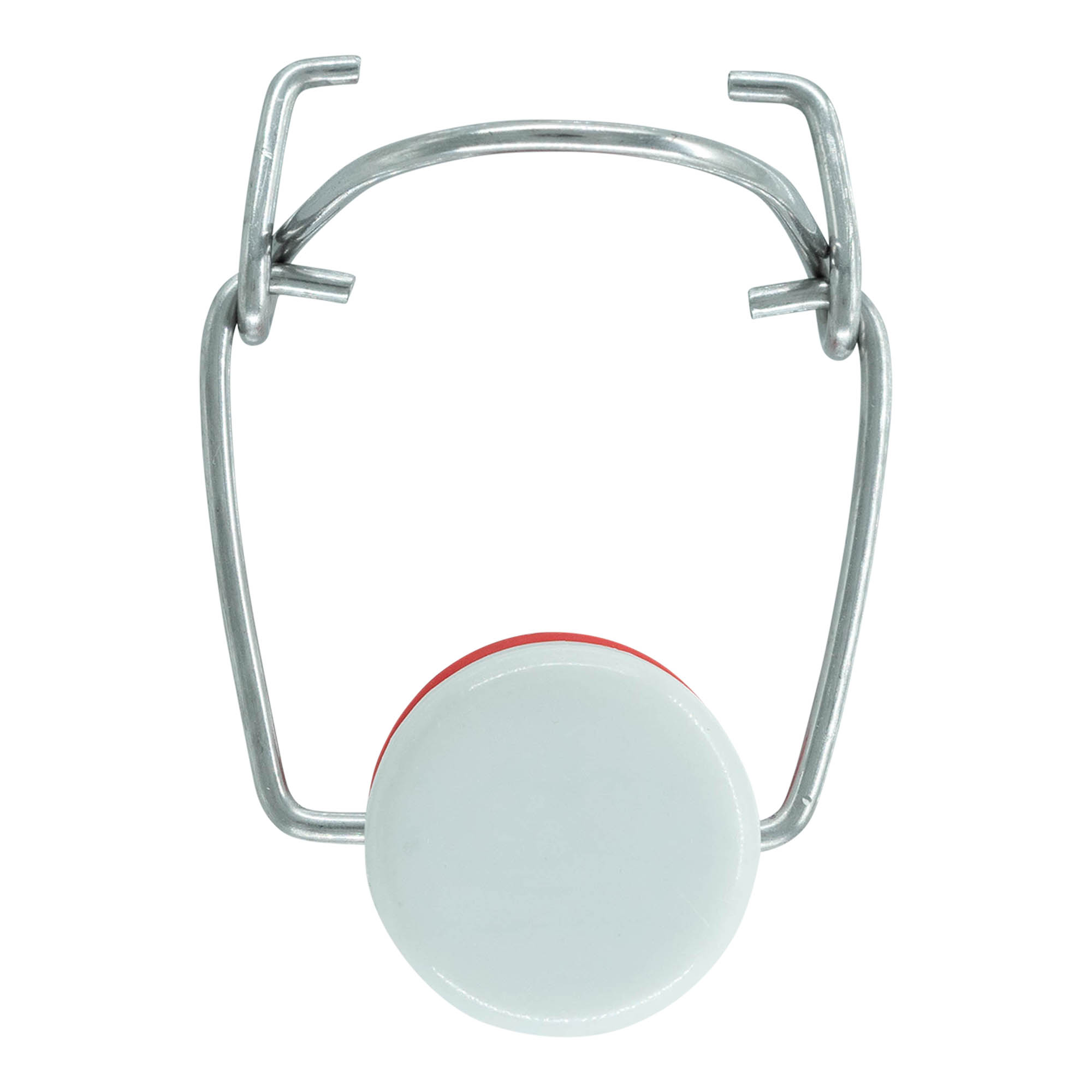 Zapięcie na sprzączkę w rozmiarze specjalnym, tworzywo sztuczne, czerwono-białe Zapięcie na sprzączkę w rozmiarze specjalnym, tworzywo sztuczne, czerwono-białe