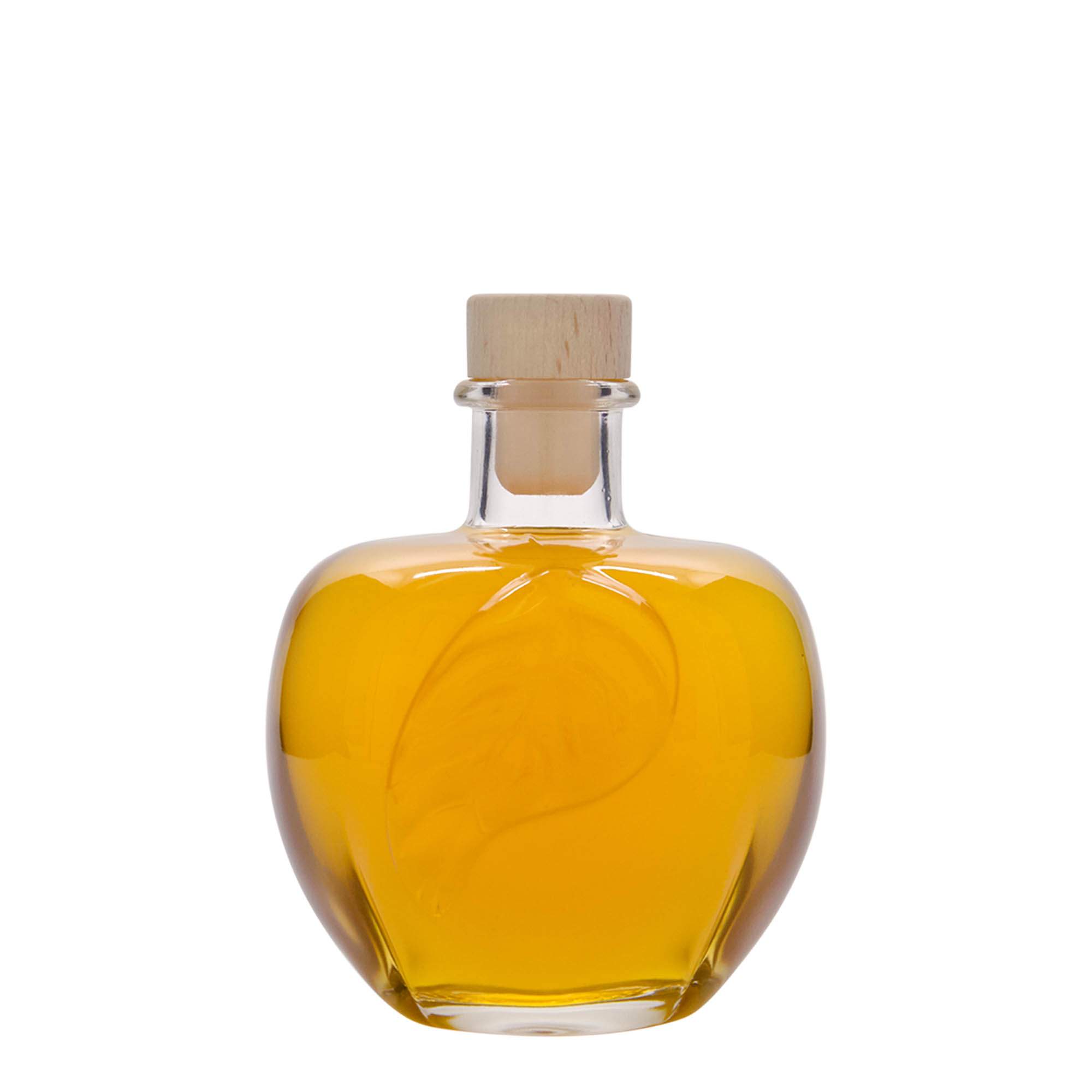 Butelka szklana 350 ml „Jabłko”, szyjka: korek
