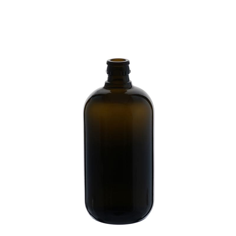 750 ml butelka na ocet/olej 'Biolio', szkło, antyczny zielony, wylot: DOP
