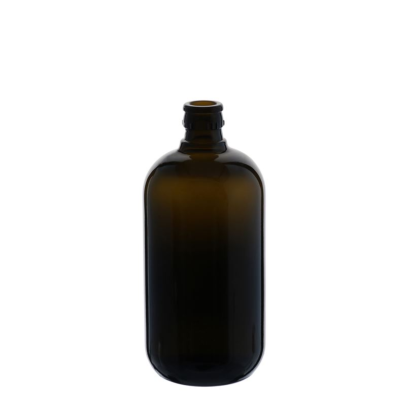 750 ml butelka na ocet/olej 'Biolio', szkło, antyczny zielony, wylot: DOP