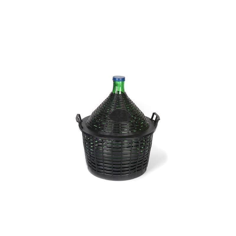 20 l balon na wino wąska szyjka, szkło, kolor zielony, zamknięcie: wieczko