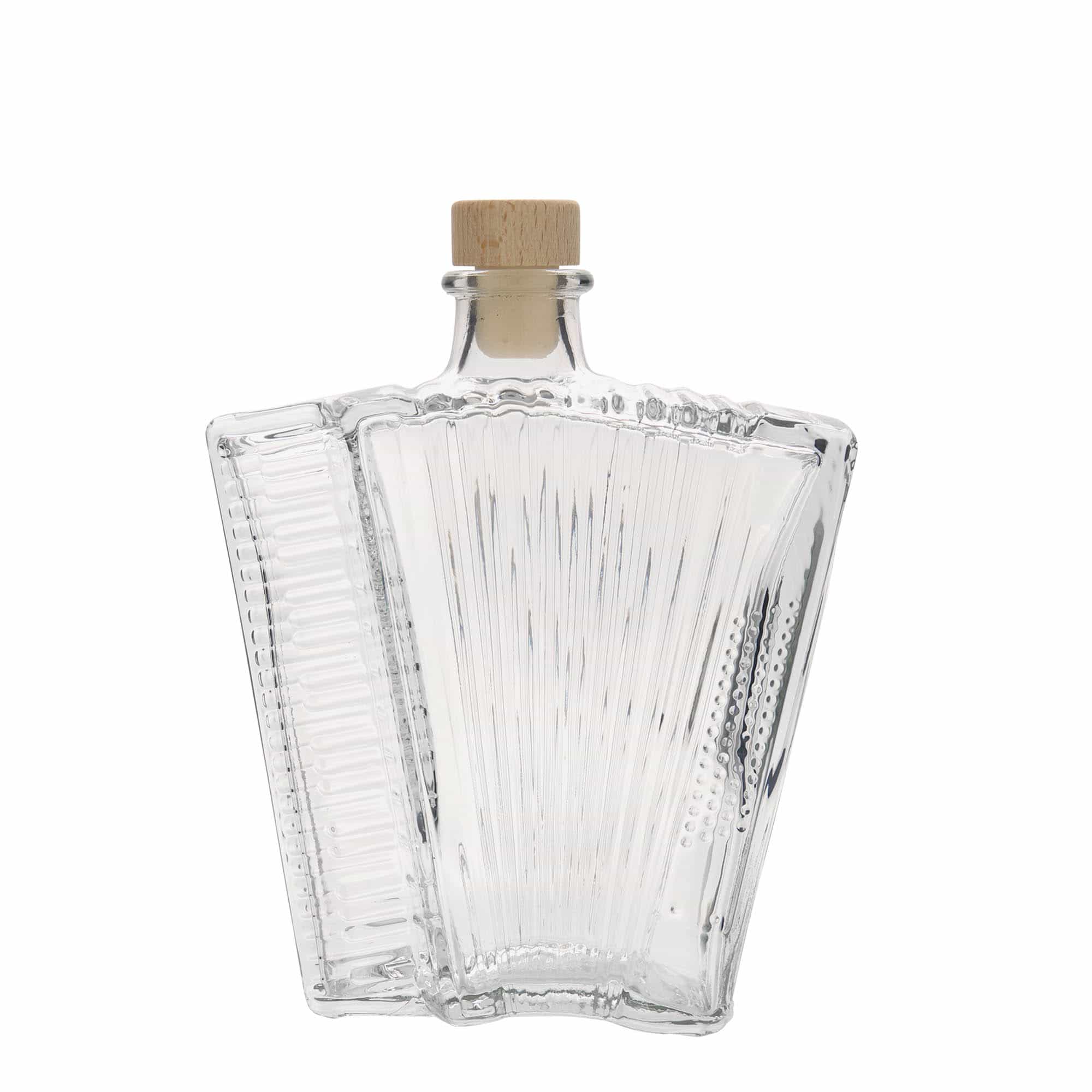 500 ml butelka szklana 'Akordeon', zamknięcie: korek