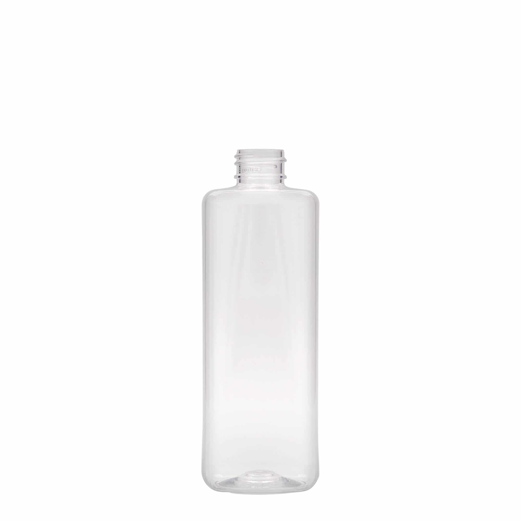 300 ml butelka PET 'Karl', kwadratowa, tworzywo sztuczne, zamknięcie: GPI 24/410 300 ml butelka PET 'Karl', kwadratowa, tworzywo sztuczne, zamknięcie: GPI 24/410