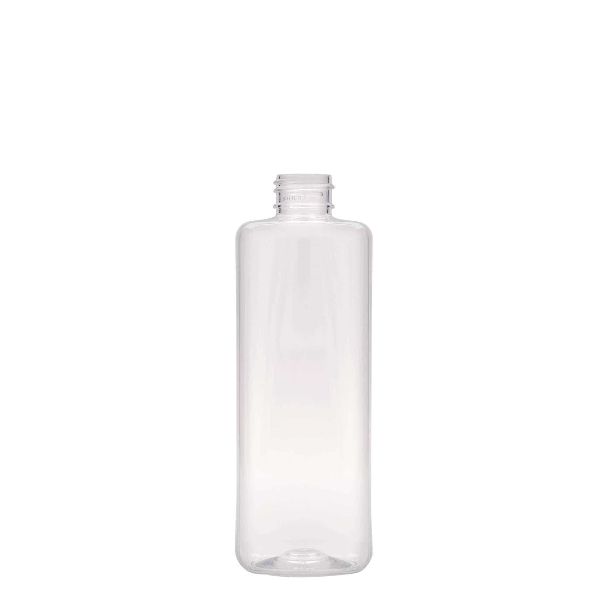 300 ml butelka PET „Karl”, kwadratowa, plastik, gwint: 24/410