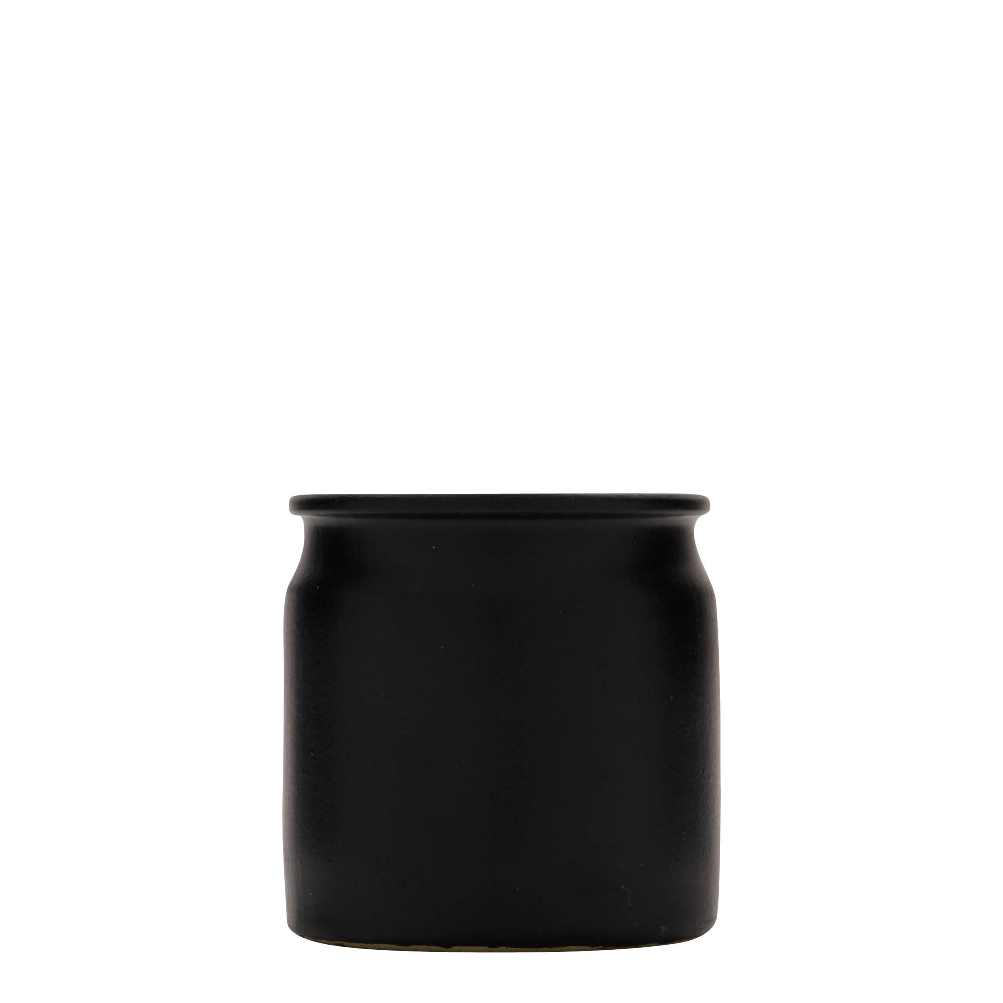 160 ml dzbanek kamionkowy, ceramika, czarny, szyjka: korek