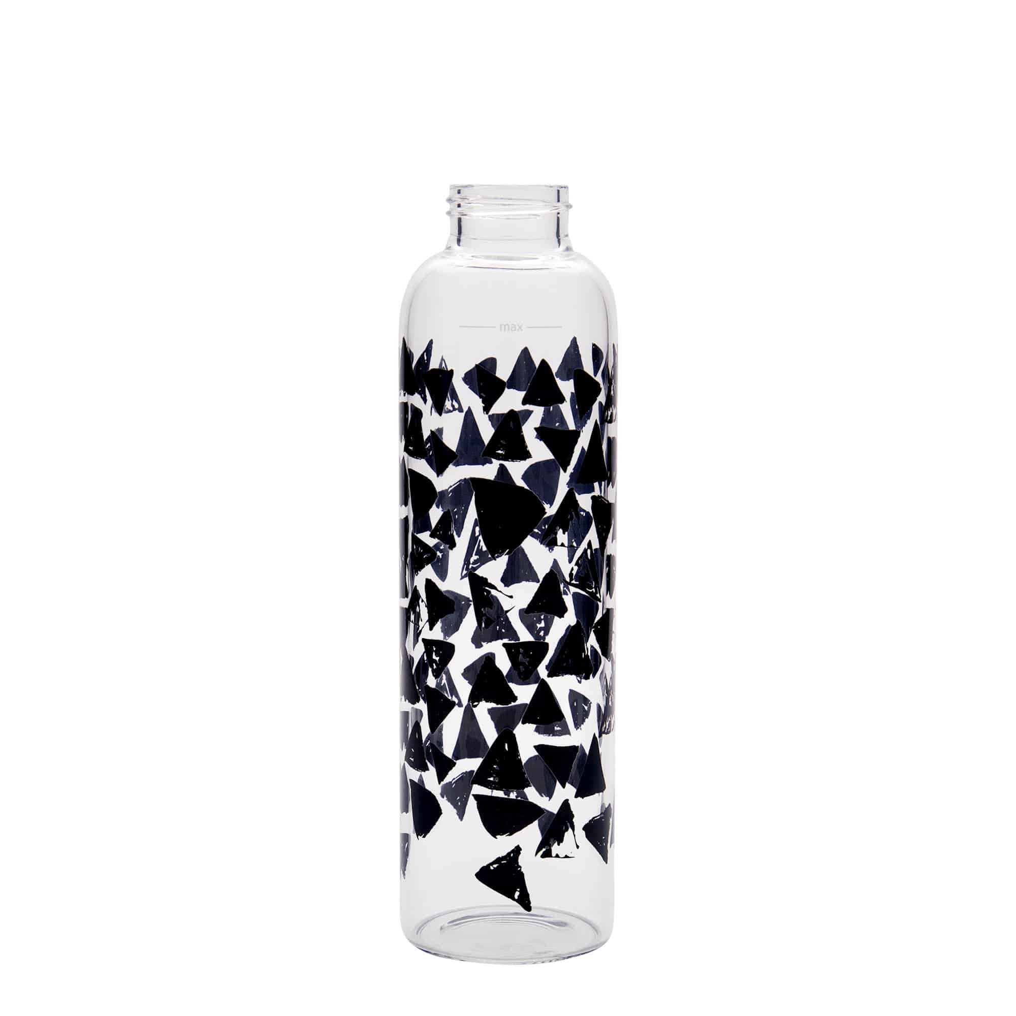 Butelka do picia 500 ml 'Perseus - Czarne Trójkąty', otwór: zakrętka na gwint Butelka do picia 500 ml 'Perseus - Czarne Trójkąty', otwór: zakrętka na gwint