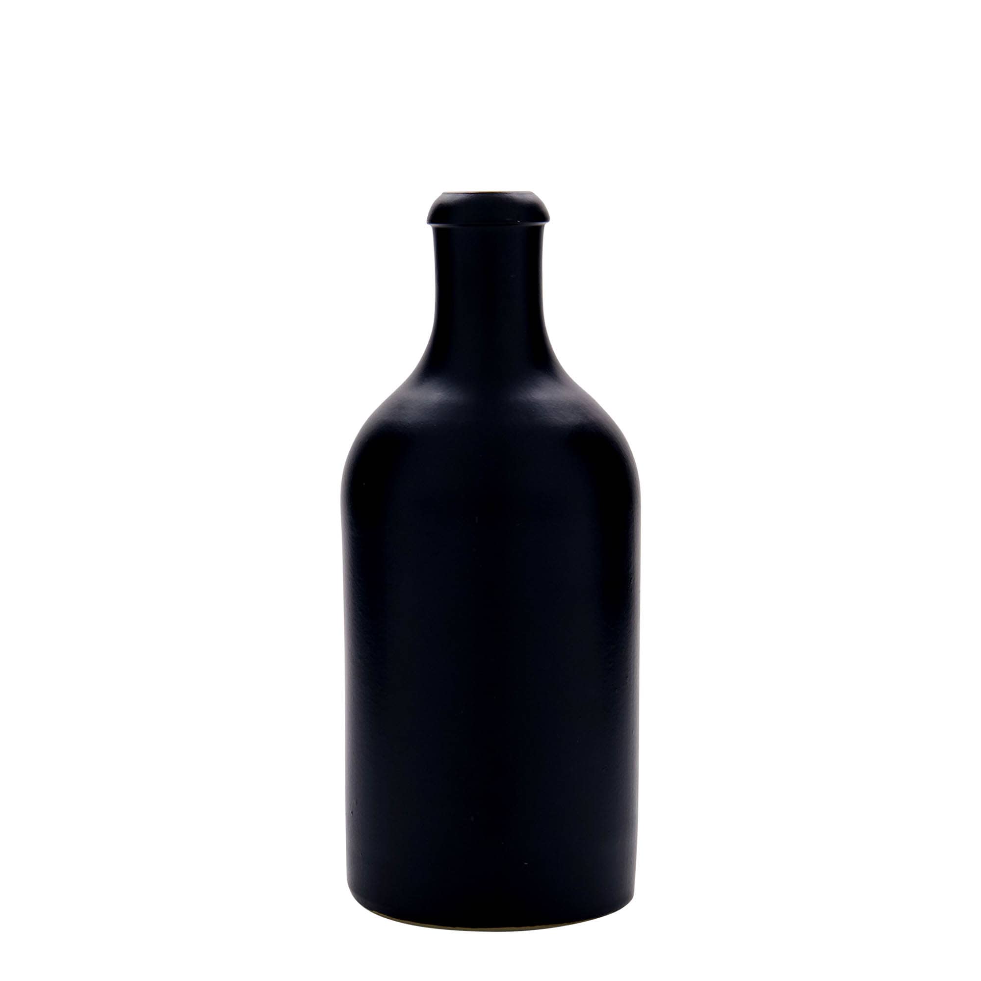 500 ml gliniany dzbanek, kamionka, kolor czarny, zamknięcie: korek 500 ml gliniany dzbanek, kamionka, kolor czarny, zamknięcie: korek