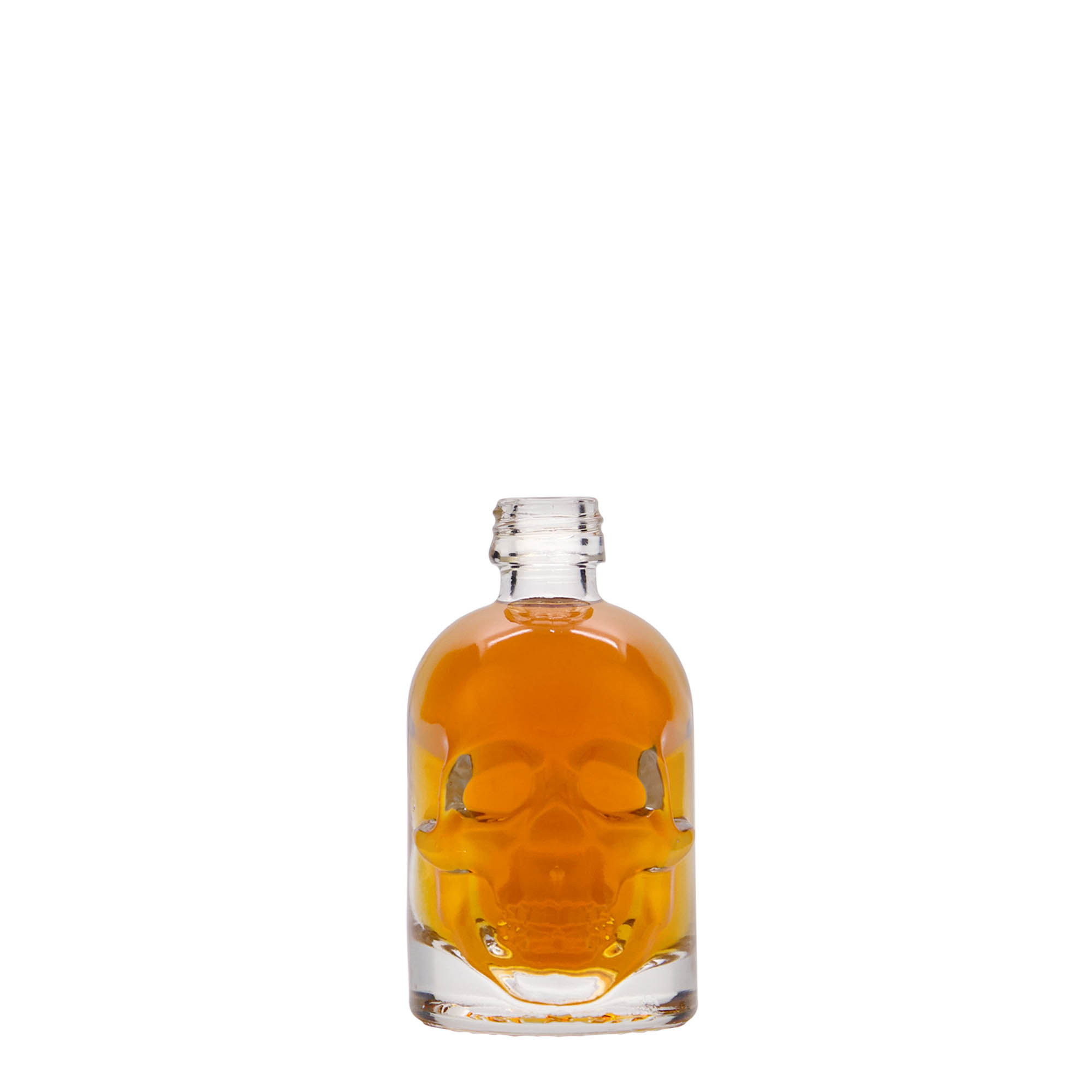50 ml butelka szklana „Totenkopf”, gwint: PP 18