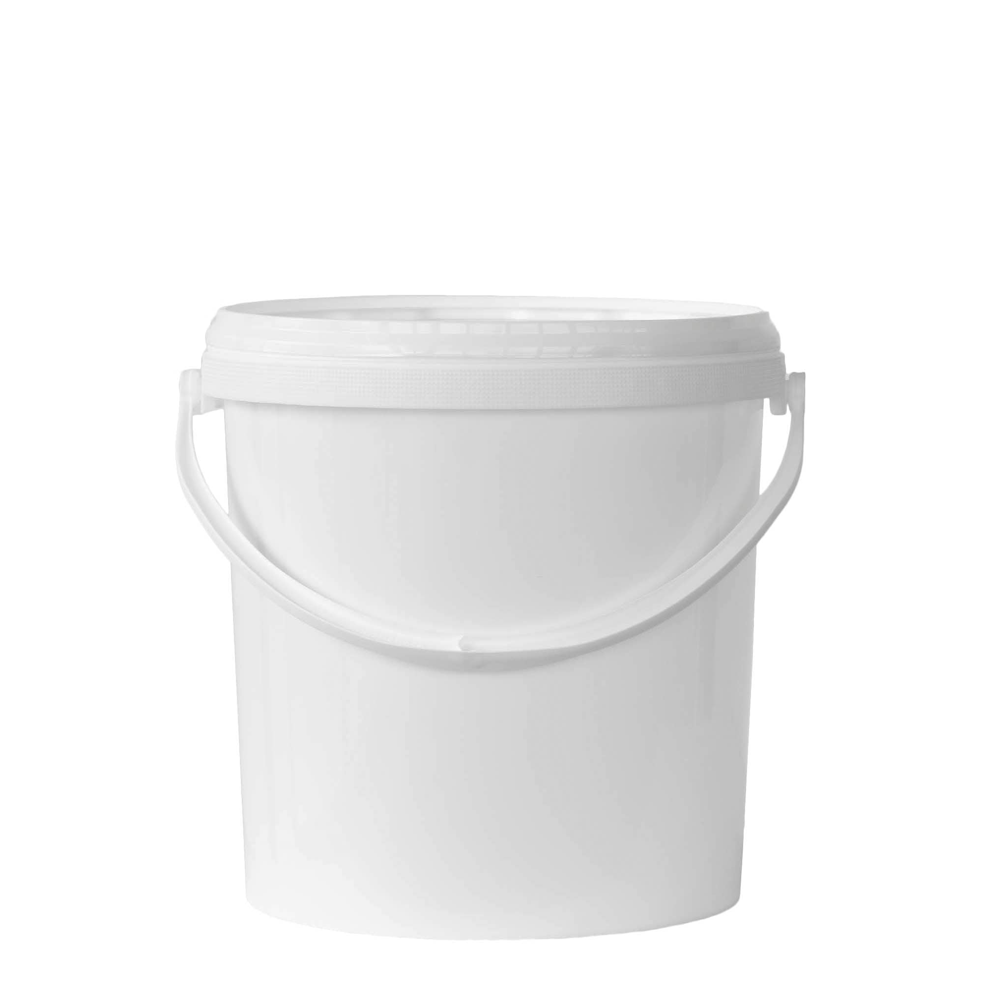 10 l wiadro, tworzywo sztuczne PP, kolor biały