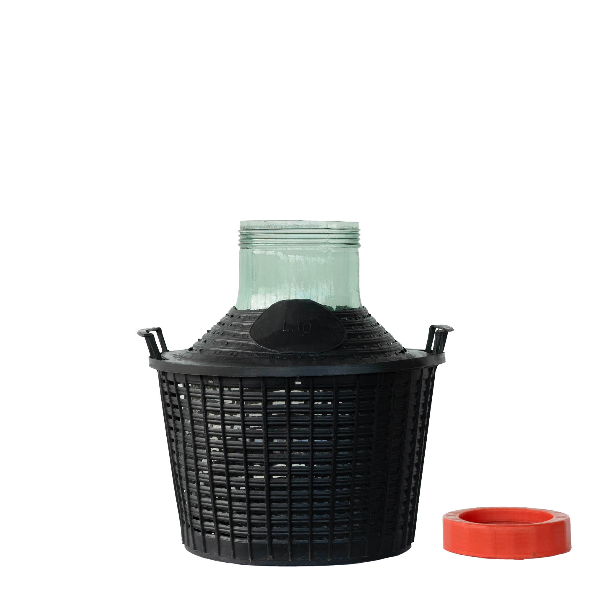 10 l butla balonowa szerokootworowa, szkło, wylot: zakręcana zatyczka 10 l butla balonowa szerokootworowa, szkło, wylot: zakręcana zatyczka