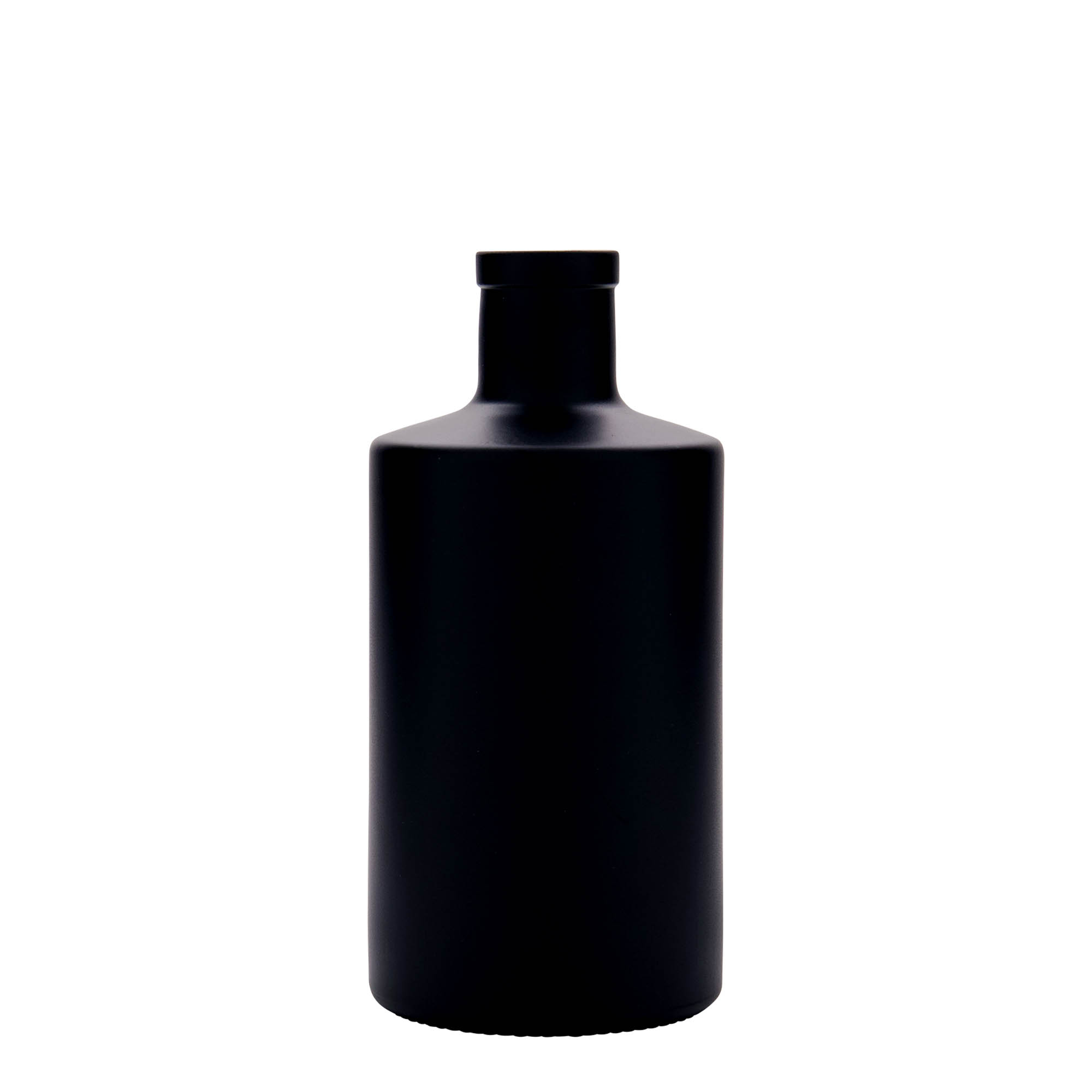 500 ml butelka szklana 'Caroline', czarna, szyjka: korek 500 ml butelka szklana 'Caroline', czarna, szyjka: korek