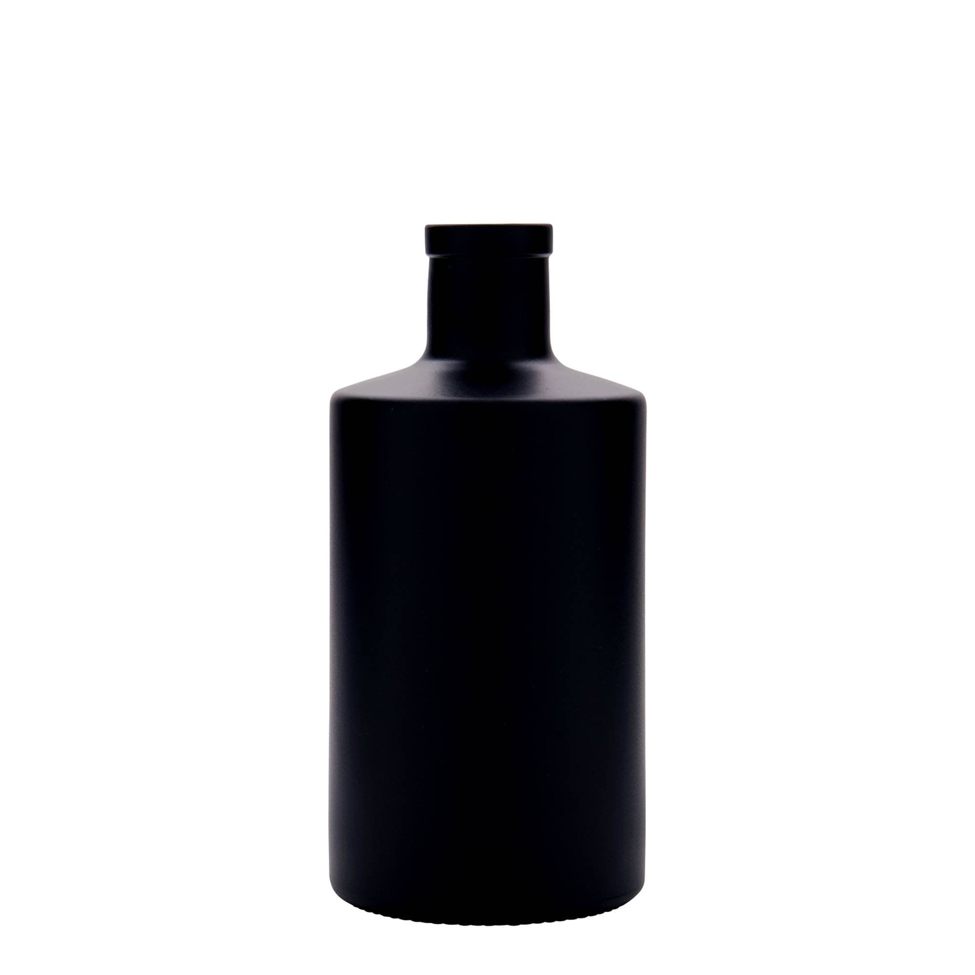 500 ml butelka szklana 'Caroline', czarna, szyjka: korek