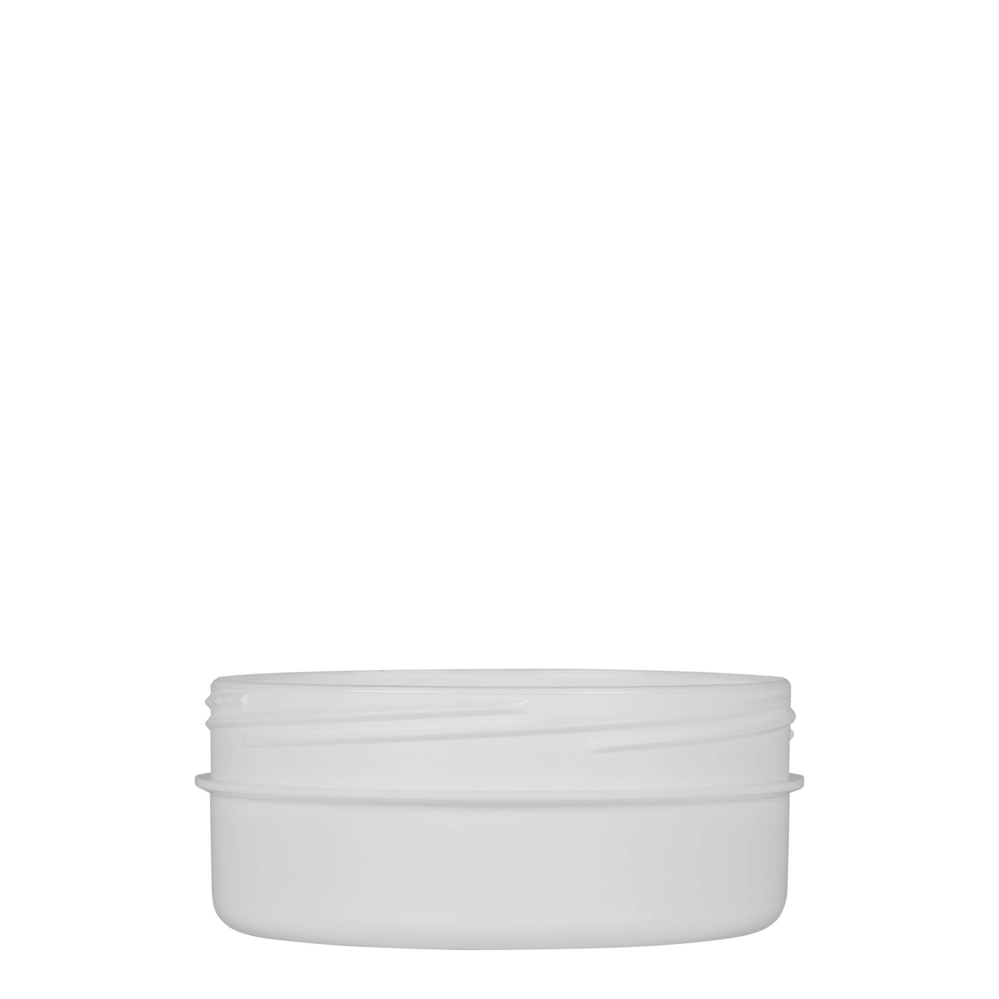 125 ml plastikowy pojemnik „White Line”, PP, biały, otwór: zakrętka na gwint