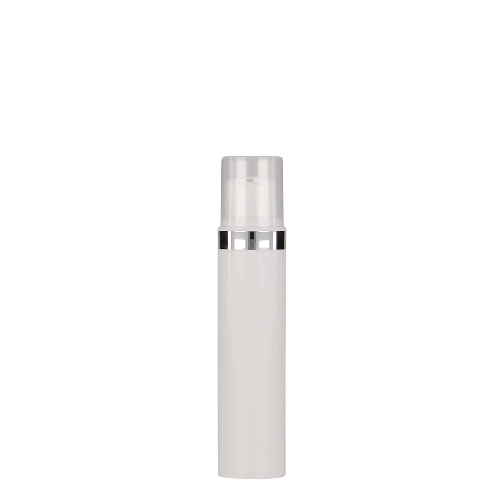 15 ml dozownik beztlenowy 'Nano', tworzywo sztuczne PP, biały